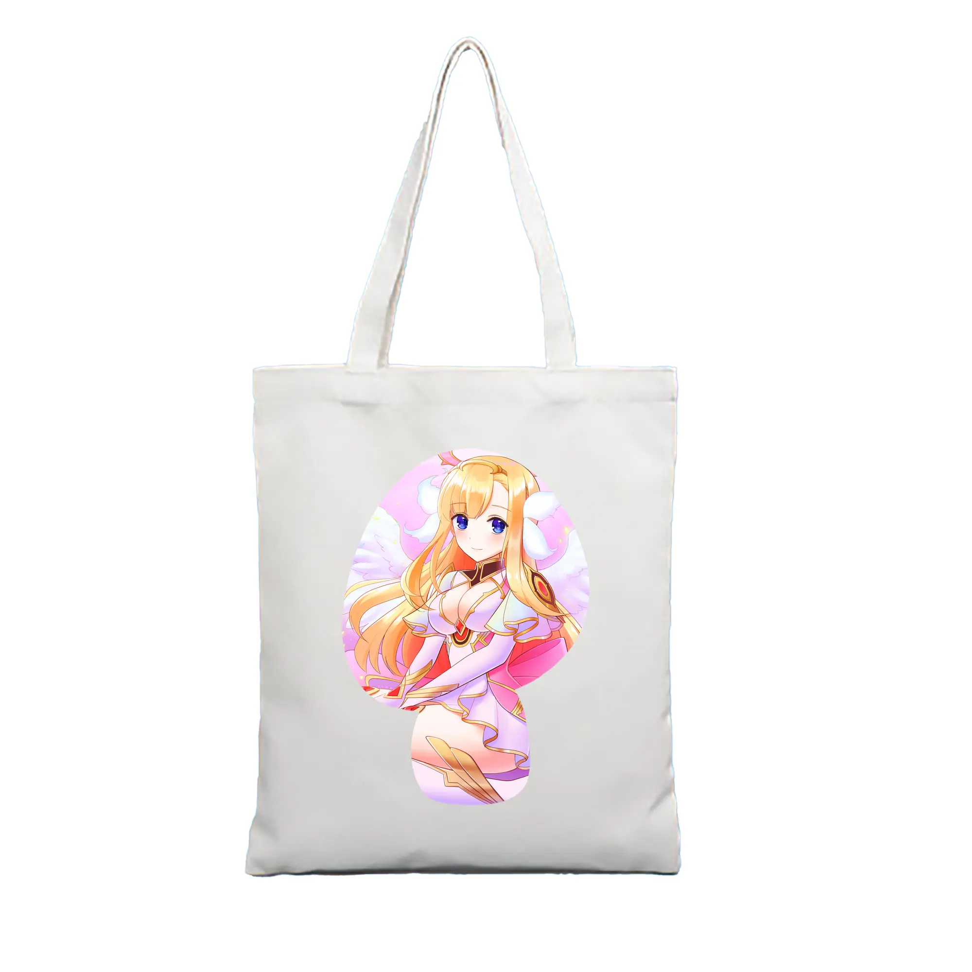 モンスト グッズ,マナ - 縦型キャンバス手提げバッグ（トートバッグ） ・ キャンバス素材 ・ ショッピング用 ・ 軽量 丈夫 お手入れ簡単