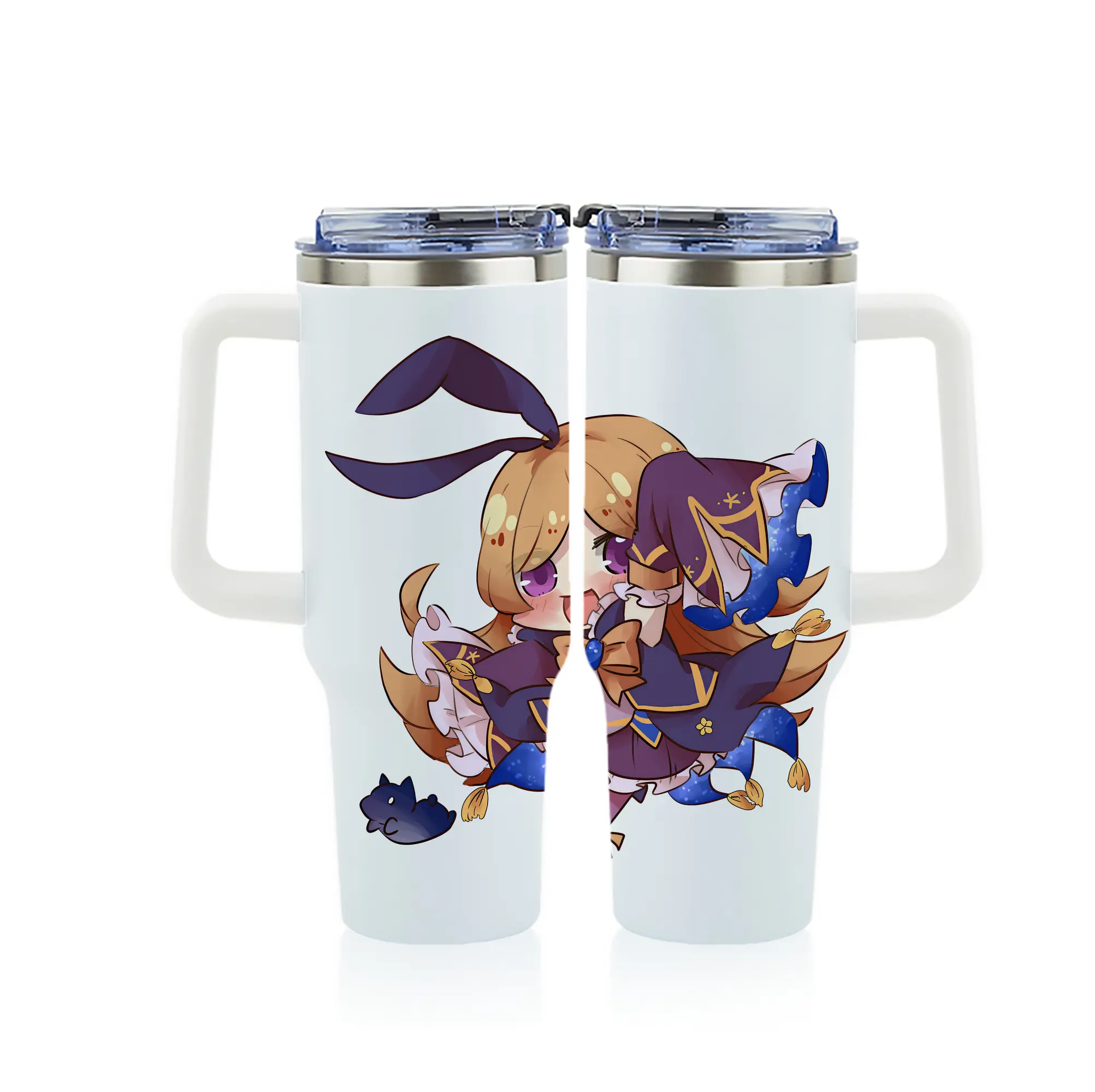 モンスト グッズ,パンドラ - 1200mL フルプリント車用タンブラー ・ 304ステンレス 内側 ・ 201ステンレス 外側 ・ 保温 保冷 ・ 通勤 ドライブ アウトドア用