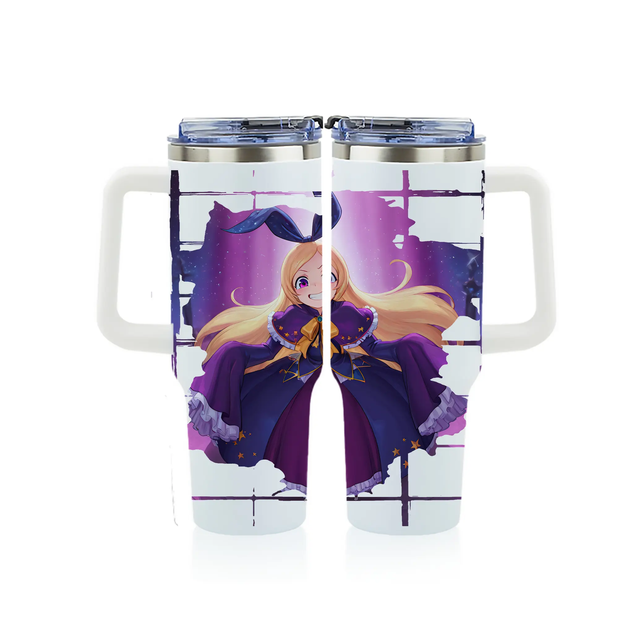 モンスト グッズ,パンドラ - 1200mL フルプリント車用タンブラー ・ 304ステンレス 内側 ・ 201ステンレス 外側 ・ 保温 保冷 ・ 通勤 ドライブ アウトドア用