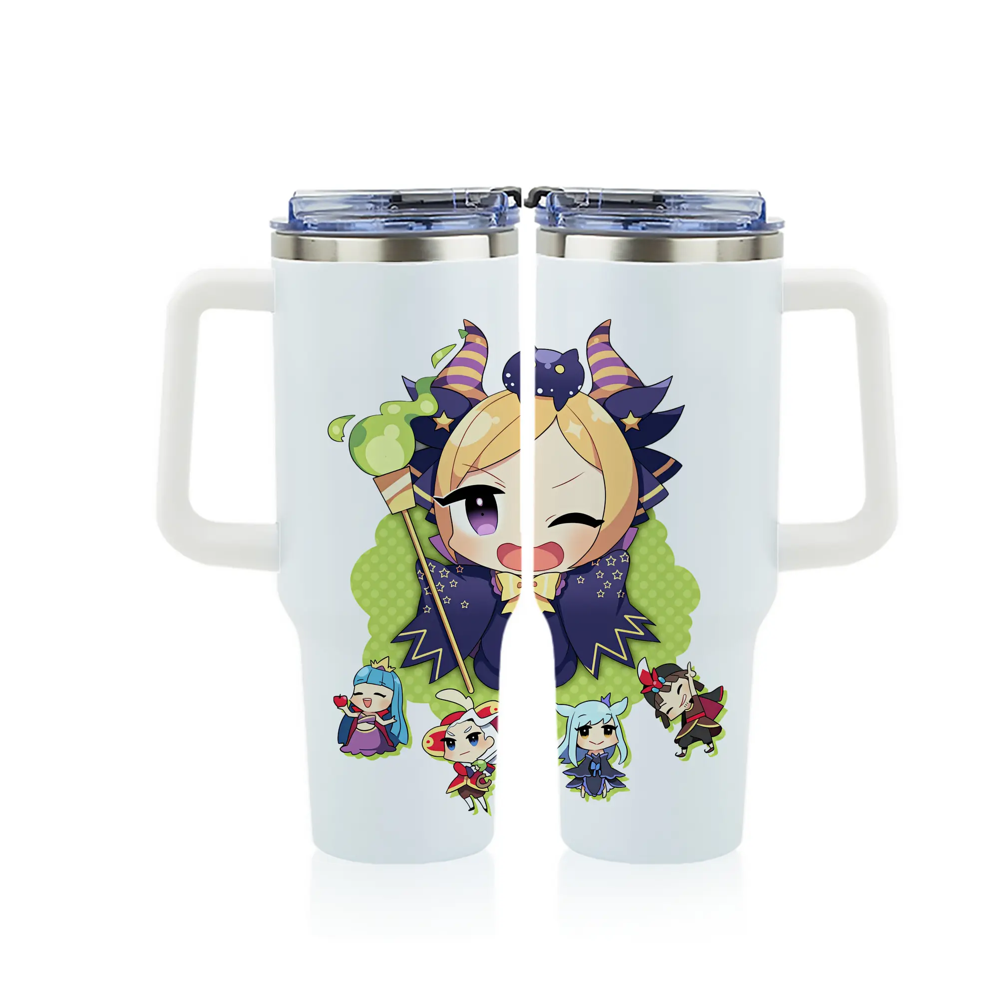 モンスト グッズ,パンドラ - 1200mL フルプリント車用タンブラー ・ 304ステンレス 内側 ・ 201ステンレス 外側 ・ 保温 保冷 ・ 通勤 ドライブ アウトドア用