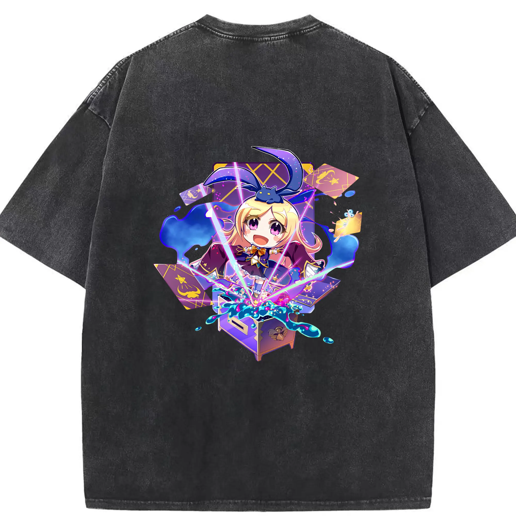 モンスト グッズ,パンドラ - 綿100％ ヴィンテージ風 半袖Tシャツ ・ 背面プリント ・ 柔らか肌触り ・ 通気性 快適 ・ スポーツ カジュアル 外出用