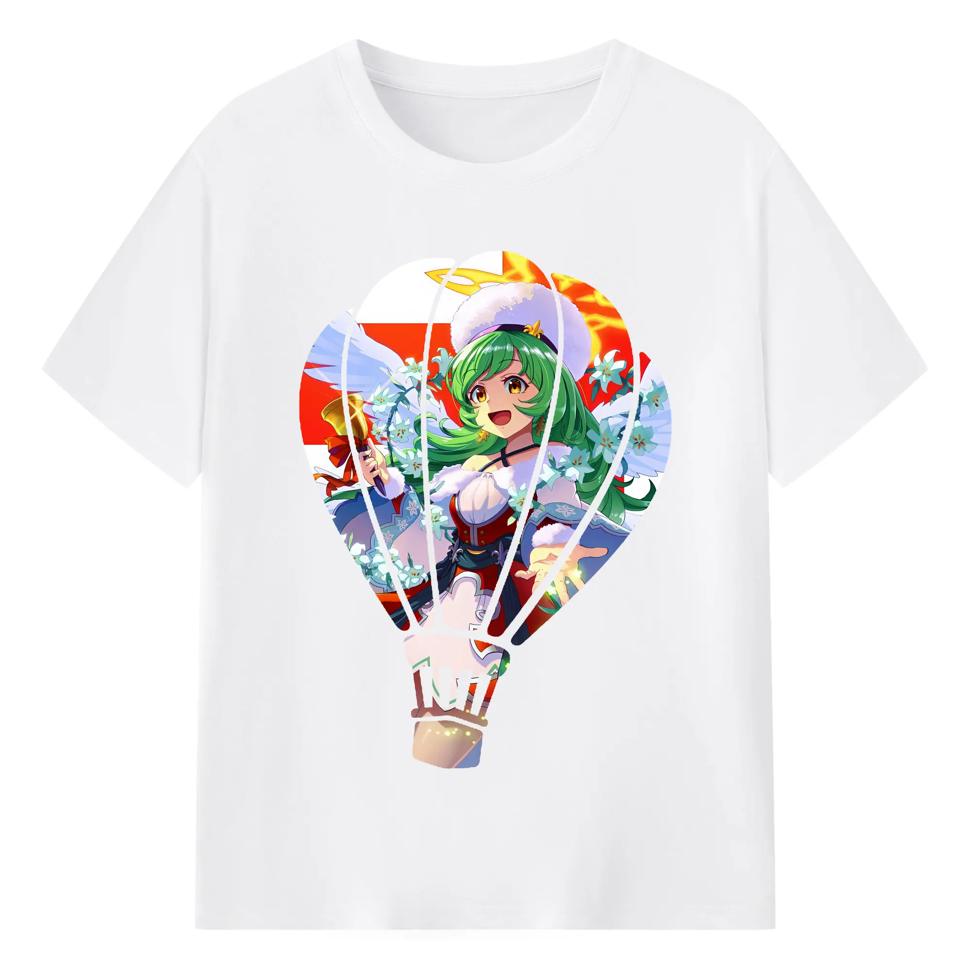 モンスト グッズ,ガブリエル - 綿100％ 半袖Tシャツ ・ フロントプリント ・ 快適 通気性 ・ 日常使い 散歩 スポーツ用