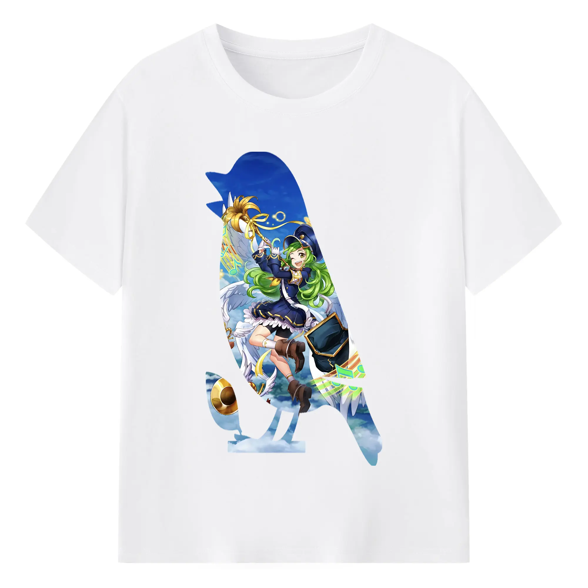 モンスト グッズ,ガブリエル - 綿100％ 半袖Tシャツ ・ フロントプリント ・ 快適 通気性 ・ 日常使い 散歩 スポーツ用