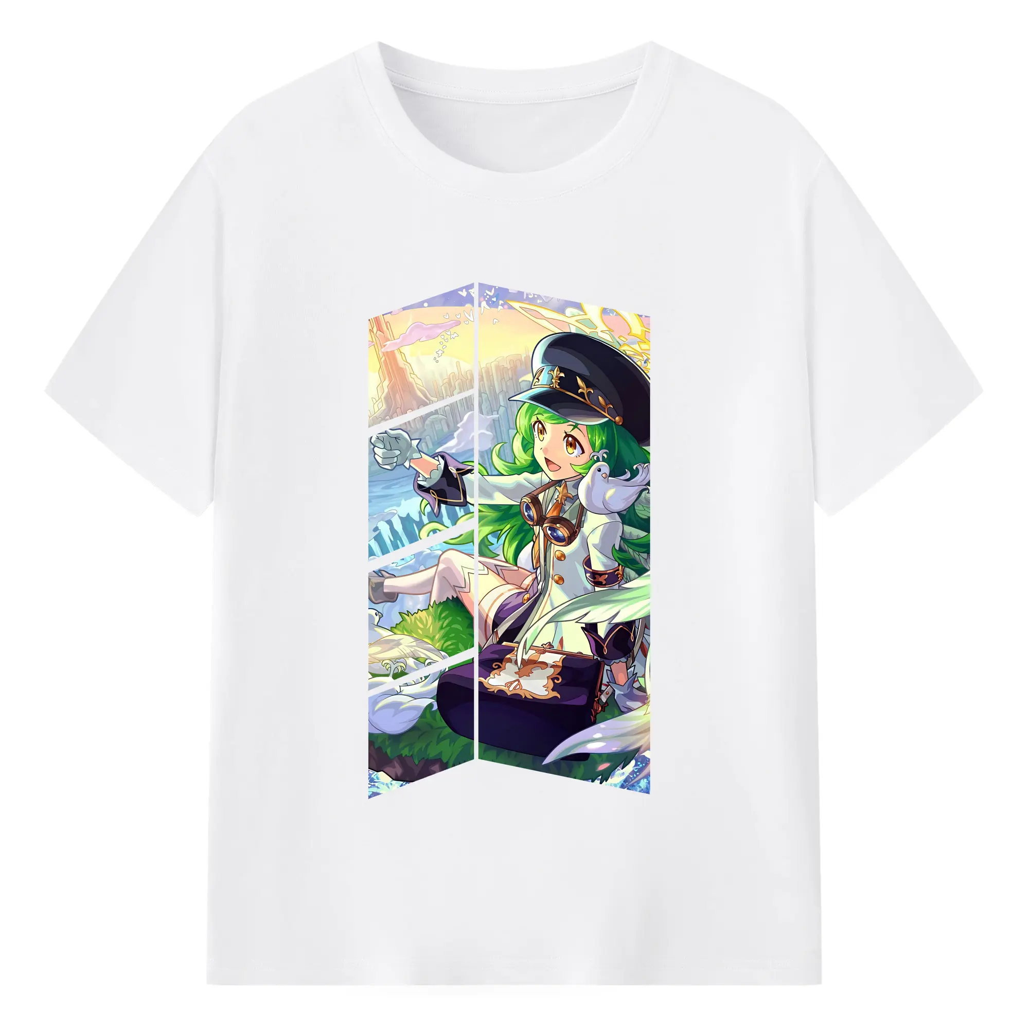 モンスト グッズ,ガブリエル - 綿100％ 半袖Tシャツ ・ フロントプリント ・ 快適 通気性 ・ 日常使い 散歩 スポーツ用