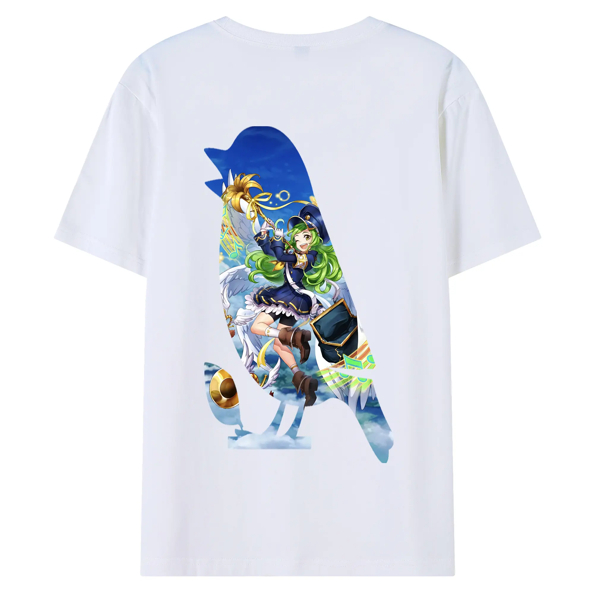 モンスト グッズ,ガブリエル - 綿100％ 半袖Tシャツ ・ バックプリント ・ 快適 通気性 ・ 日常使い 散歩 スポーツ用