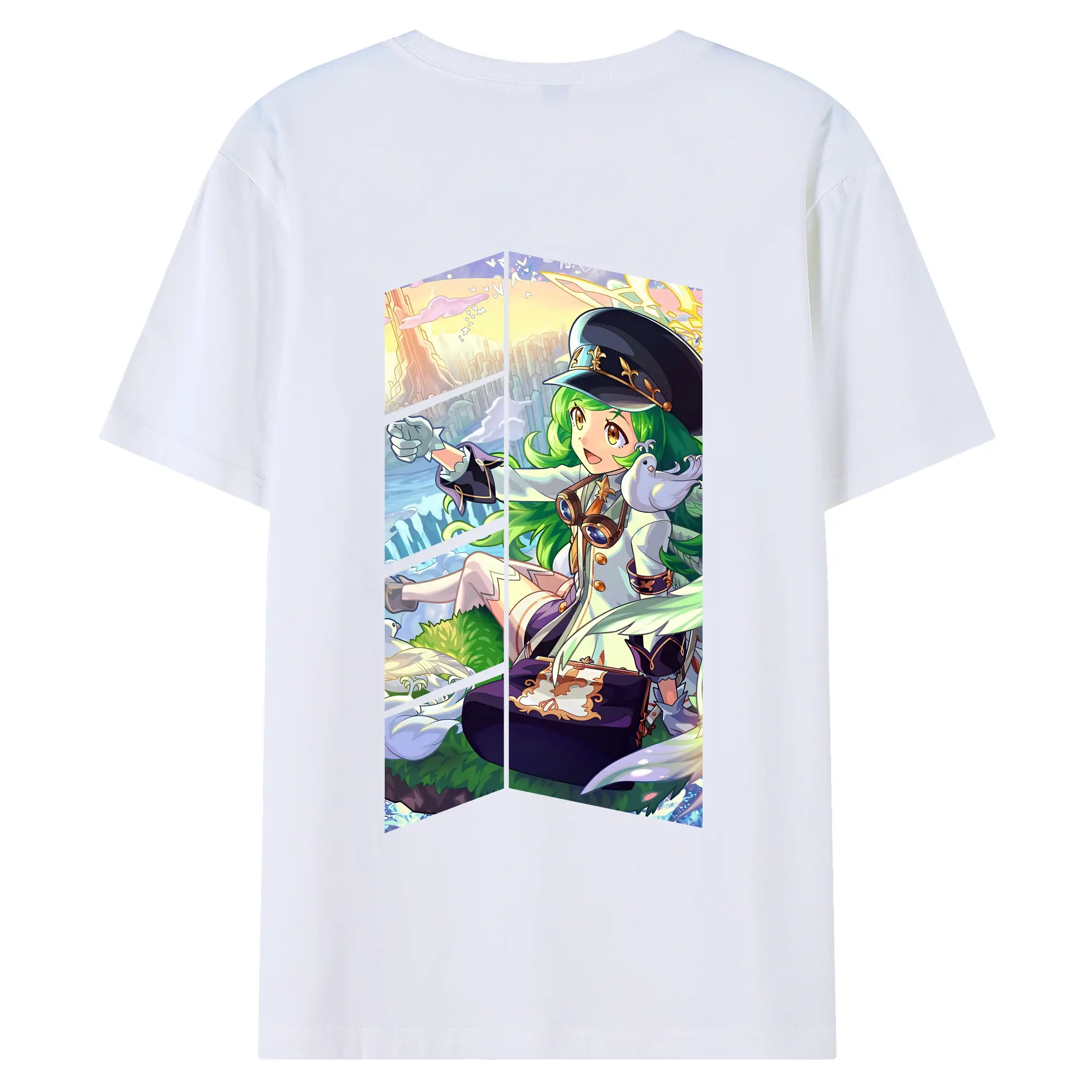 モンスト グッズ,ガブリエル - 綿100％ 半袖Tシャツ ・ バックプリント ・ 快適 通気性 ・ 日常使い 散歩 スポーツ用