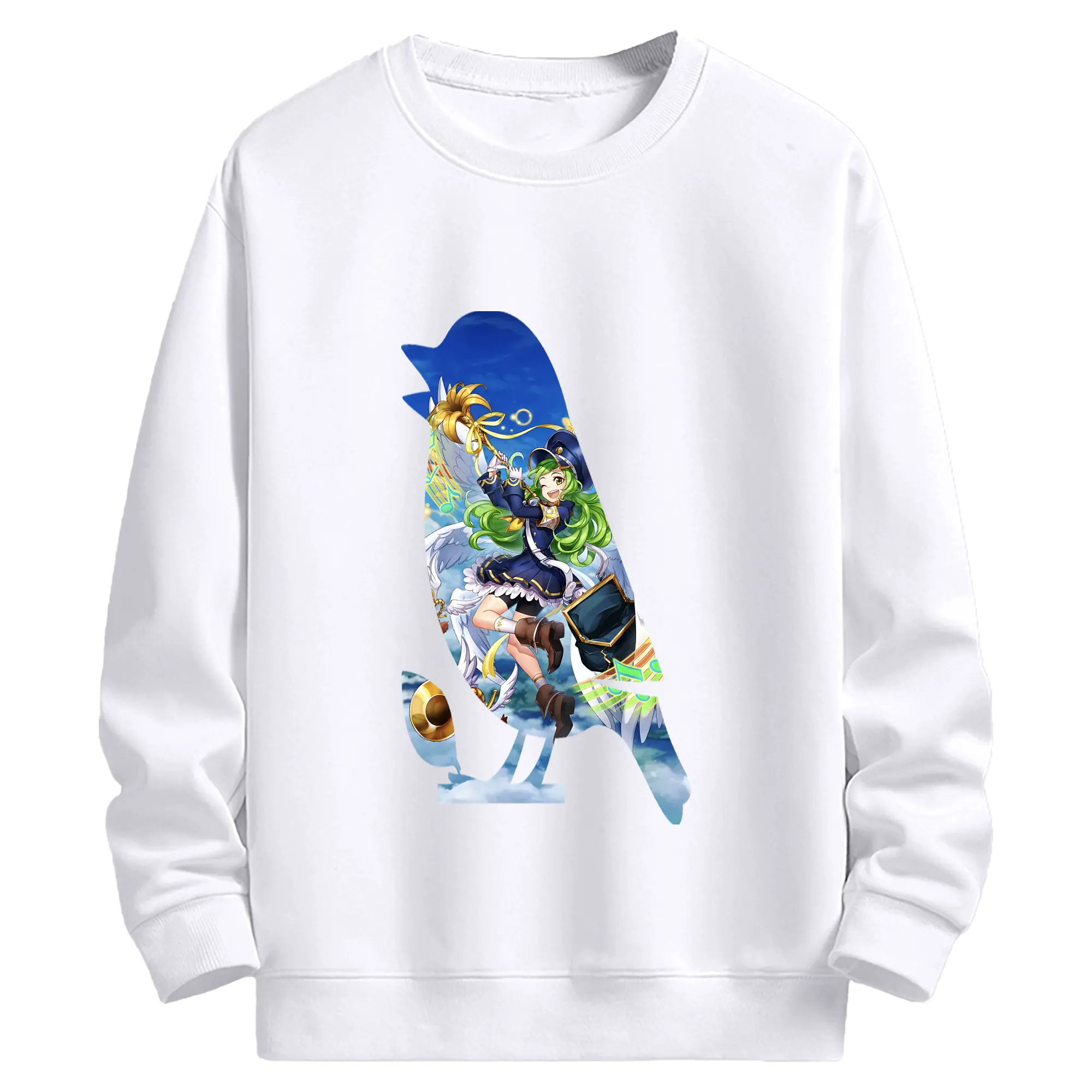 モンスト グッズ,ガブリエル - 高品質 クルーネック スウェット ・ コットン59％ ポリエステル41％ ・ ユニセックス 長袖 トレーナー ・ カジュアル デイリー スポーツ 散歩用