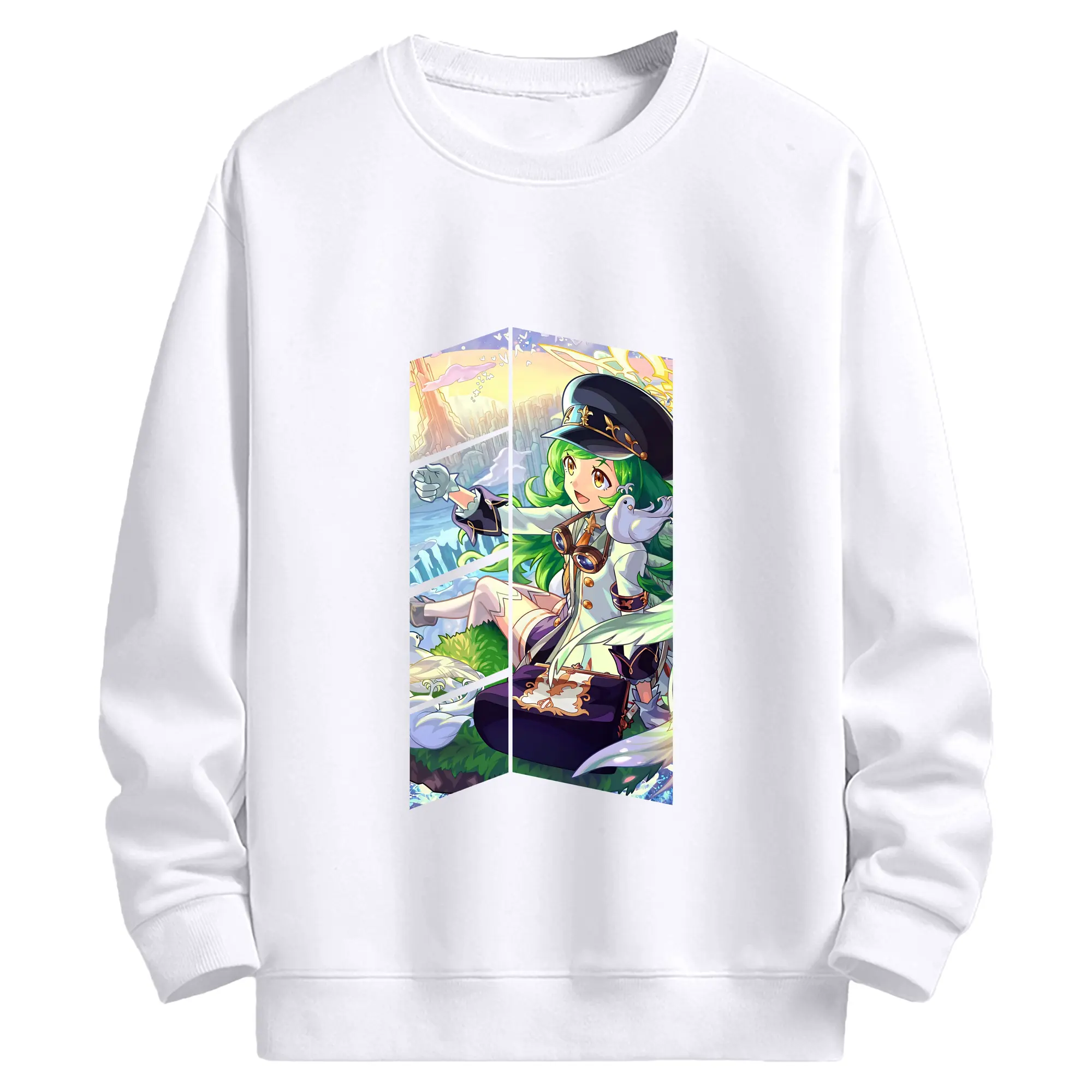 モンスト グッズ,ガブリエル - 高品質 クルーネック スウェット ・ コットン59％ ポリエステル41％ ・ ユニセックス 長袖 トレーナー ・ カジュアル デイリー スポーツ 散歩用