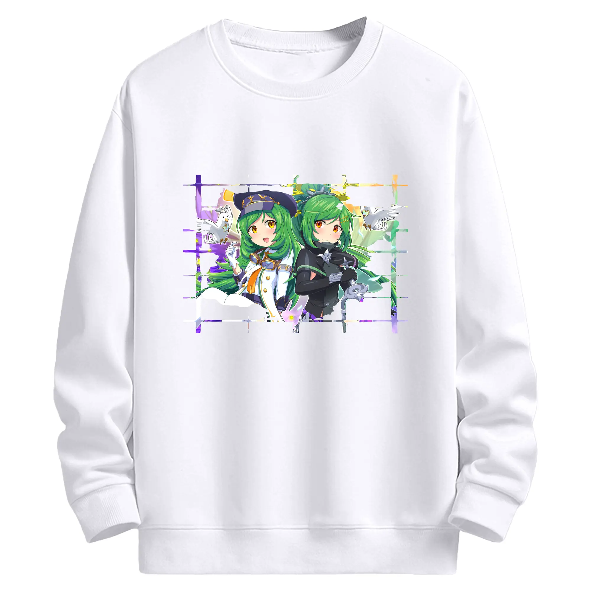 モンスト グッズ,ガブリエル - 高品質 クルーネック スウェット ・ コットン59％ ポリエステル41％ ・ ユニセックス 長袖 トレーナー ・ カジュアル デイリー スポーツ 散歩用