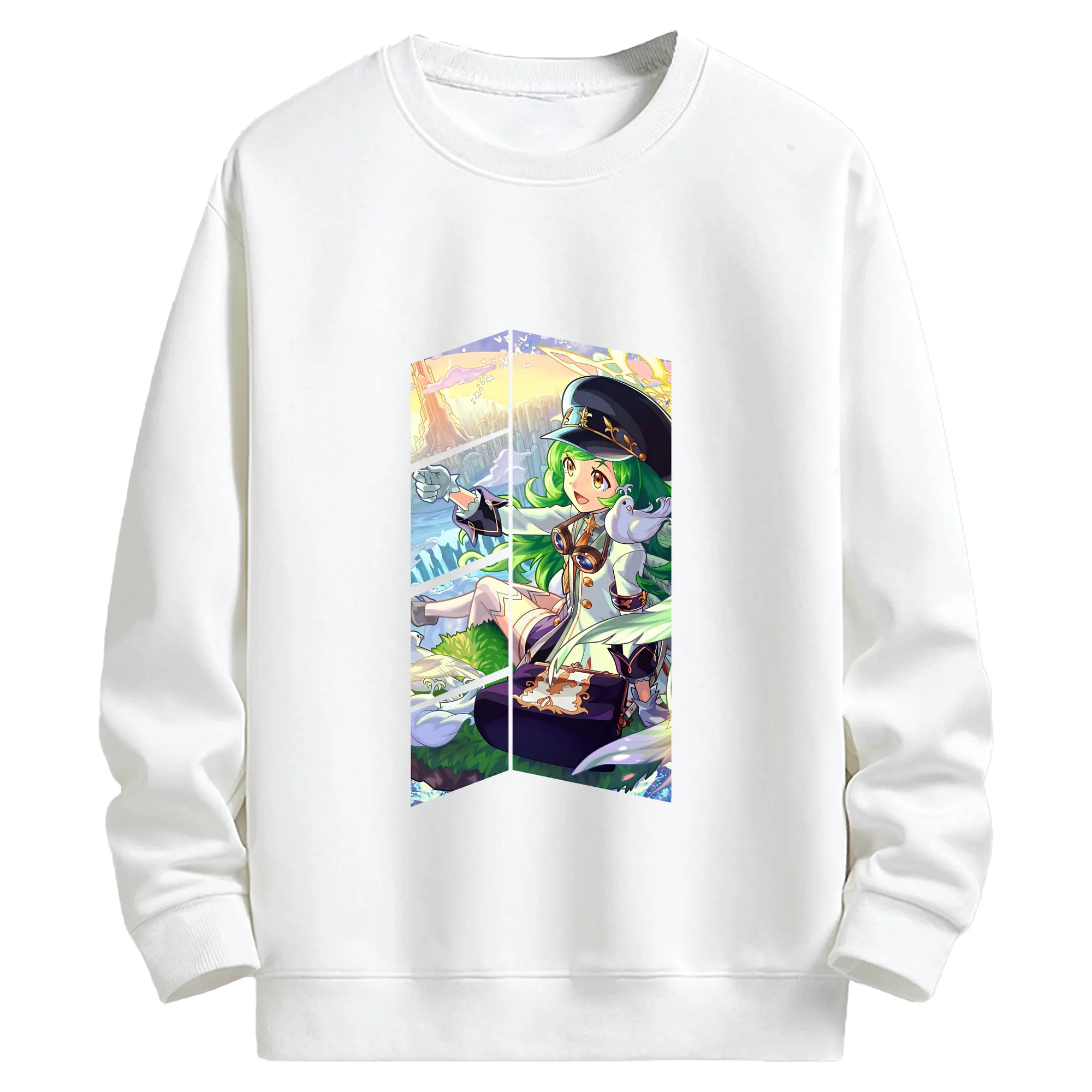 モンスト グッズ,ガブリエル - キッズ クルーネックスウェットシャツ ・ フロントプリント ・ 綿80％ ポリエステル20％ ・ 快適 通学 スポーツ 日常使い お散歩用