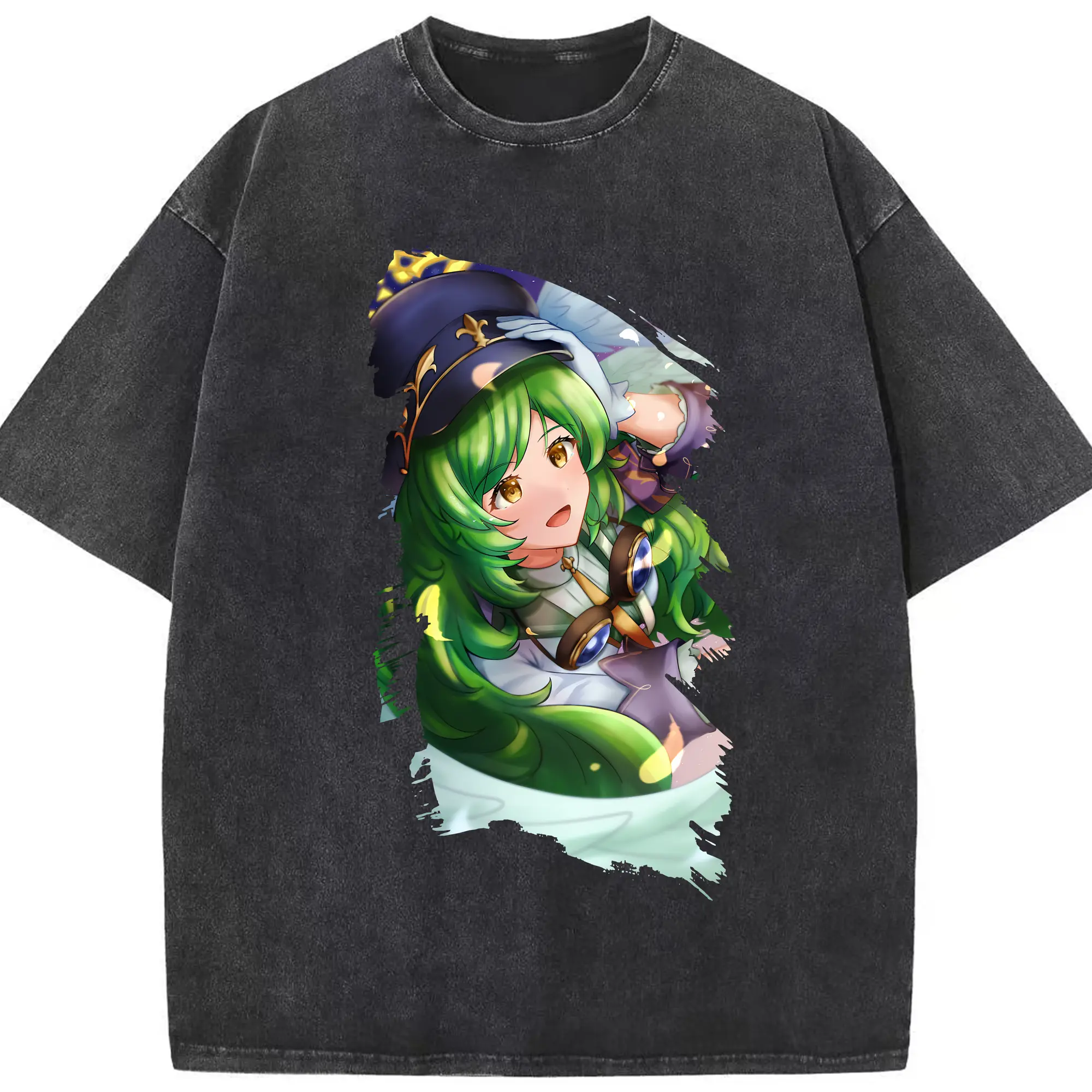 モンスト グッズ,ガブリエル - 綿100％ ヴィンテージ風 半袖Tシャツ ・ フロントプリント ・ 柔らか肌触り ・ 通気性 快適 ・ スポーツ カジュアル 外出用