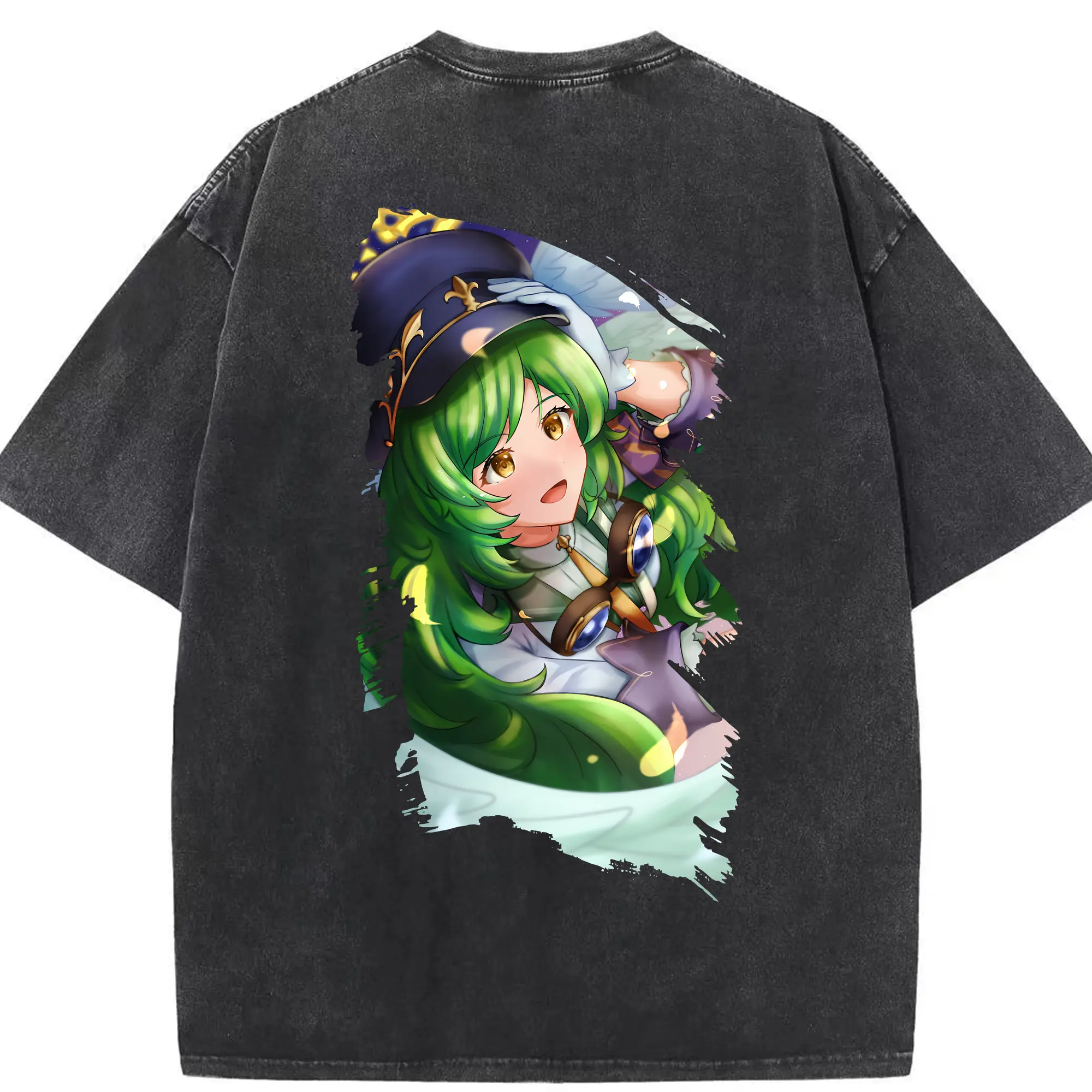 モンスト グッズ,ガブリエル - 綿100％ ヴィンテージ風 半袖Tシャツ ・ 背面プリント ・ 柔らか肌触り ・ 通気性 快適 ・ スポーツ カジュアル 外出用