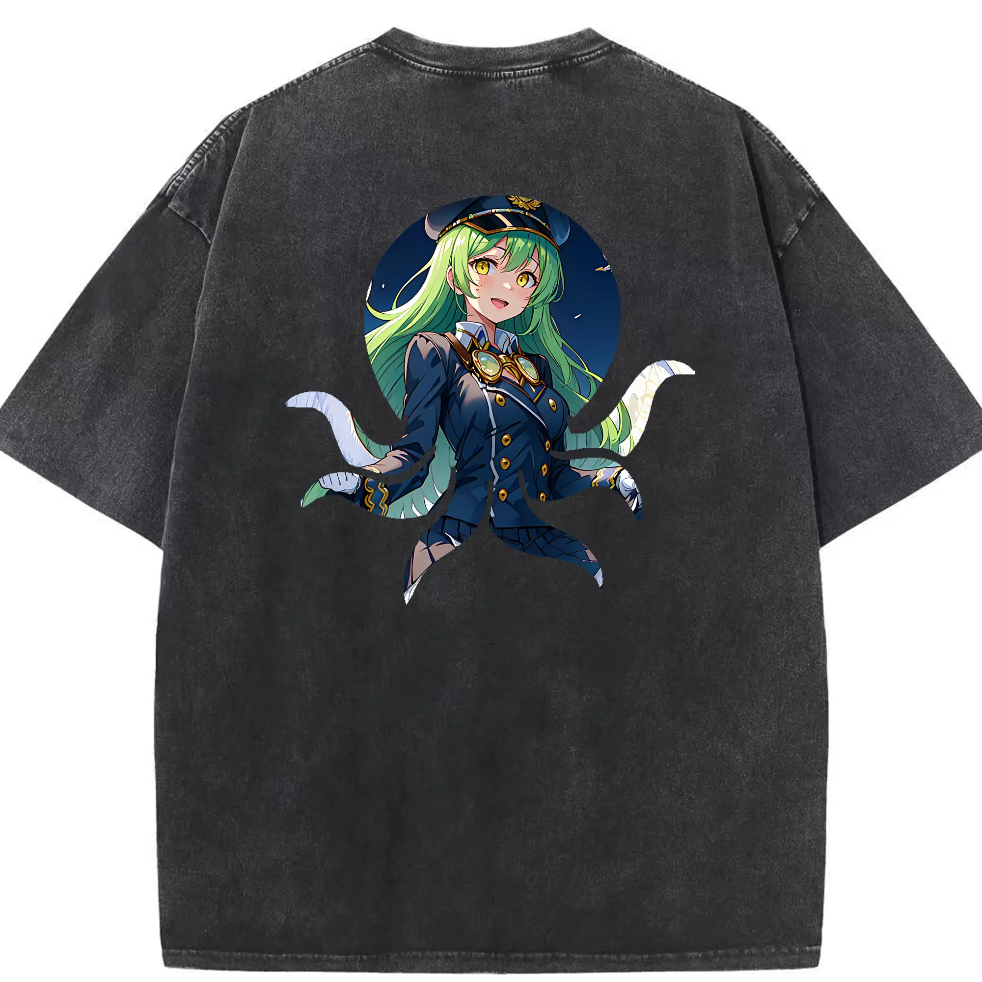 モンスト グッズ,ガブリエル - 綿100％ ヴィンテージ風 半袖Tシャツ ・ 背面プリント ・ 柔らか肌触り ・ 通気性 快適 ・ スポーツ カジュアル 外出用