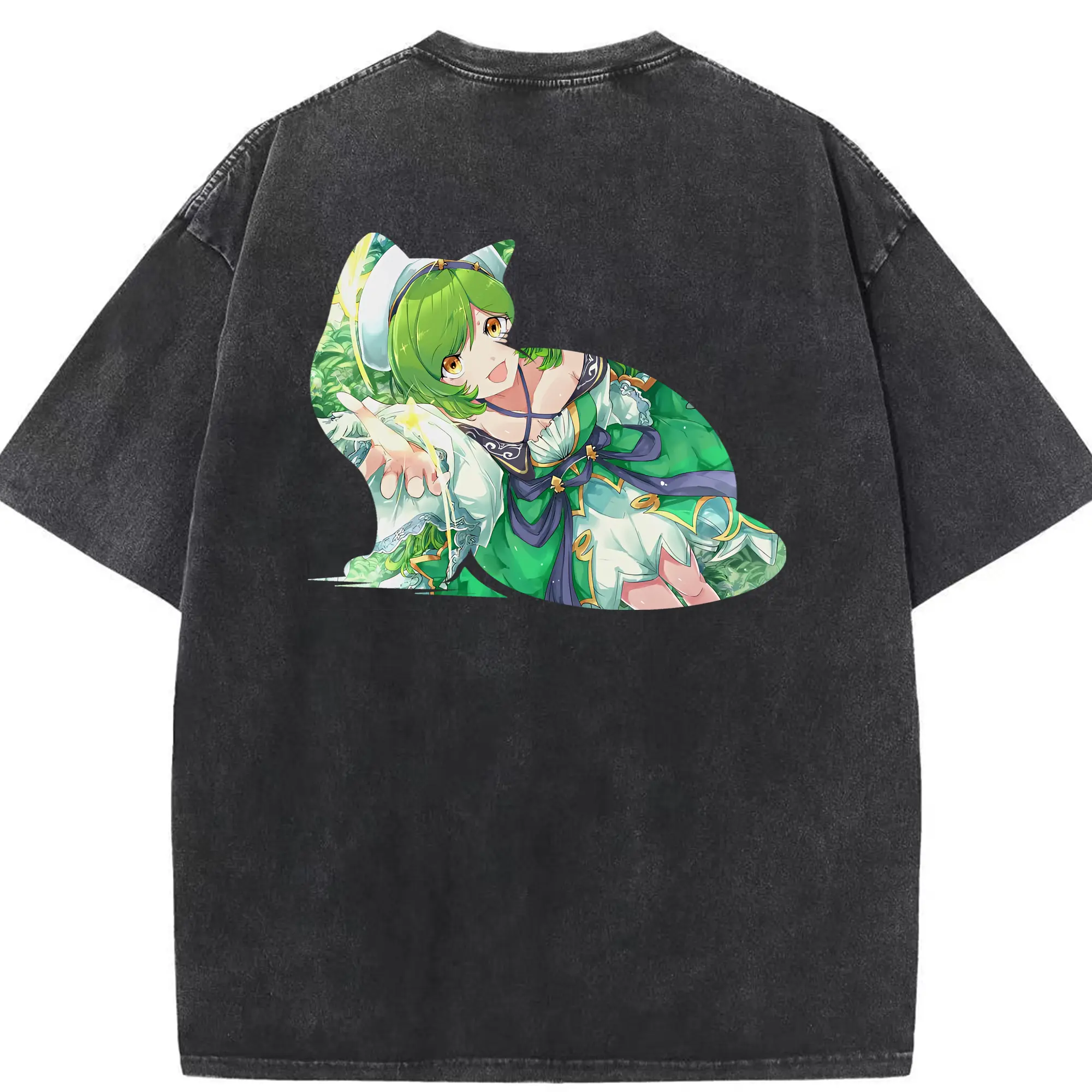 モンスト グッズ,ガブリエル - 綿100％ ヴィンテージ風 半袖Tシャツ ・ 背面プリント ・ 柔らか肌触り ・ 通気性 快適 ・ スポーツ カジュアル 外出用