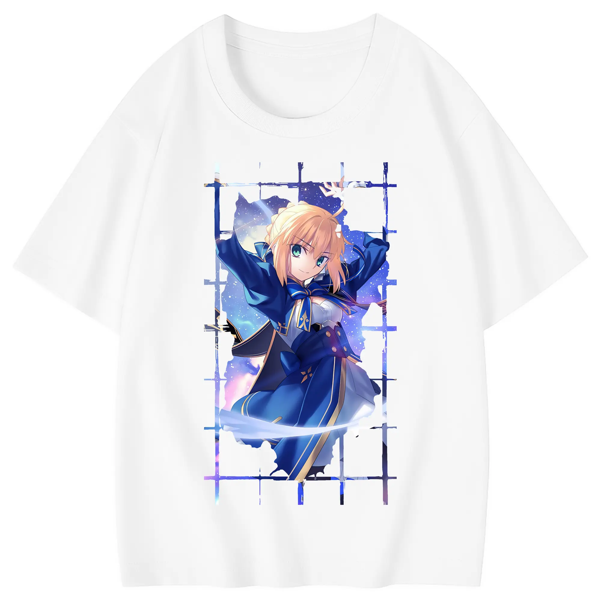 FGO グッズ,アルトリア - 綿100％ キッズTシャツ ・ フロントプリント ・ 快適 通気性 ・ スポーツ カジュアル 散歩用