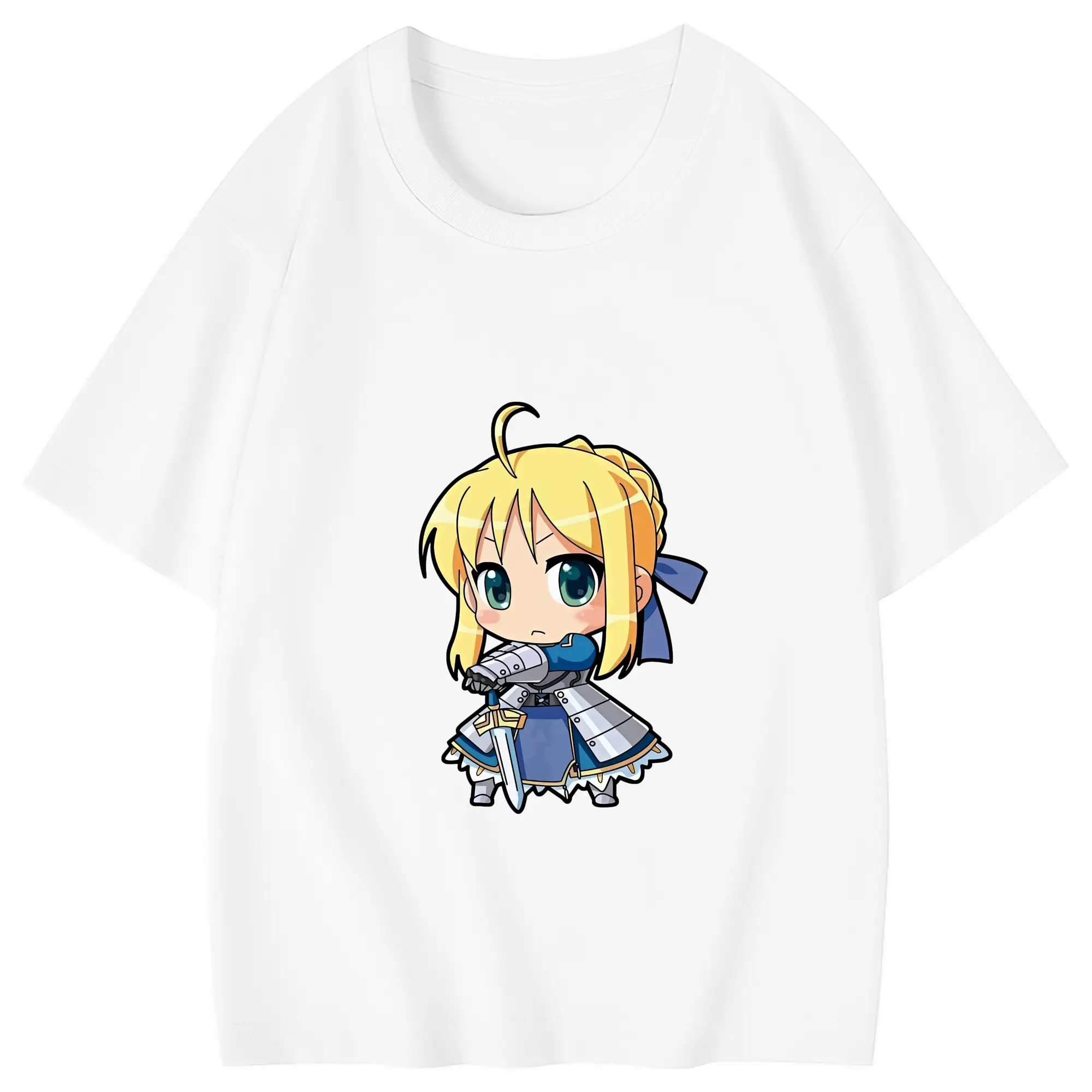 FGO グッズ,アルトリア - 綿100％ キッズTシャツ ・ フロントプリント ・ 快適 通気性 ・ スポーツ カジュアル 散歩用