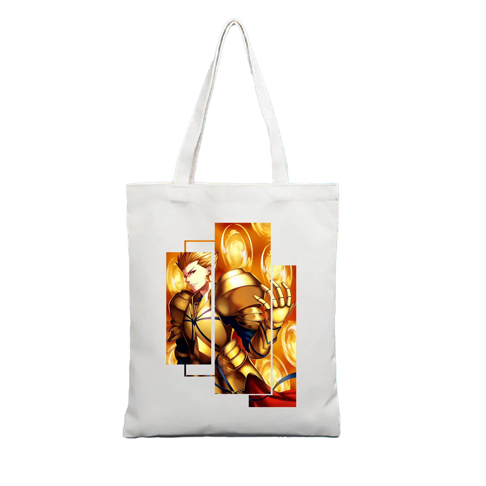 FGO グッズ,ギルガメッシュ - 縦型キャンバス手提げバッグ（トートバッグ） ・ キャンバス素材 ・ ショッピング用 ・ 軽量 丈夫 お手入れ簡単