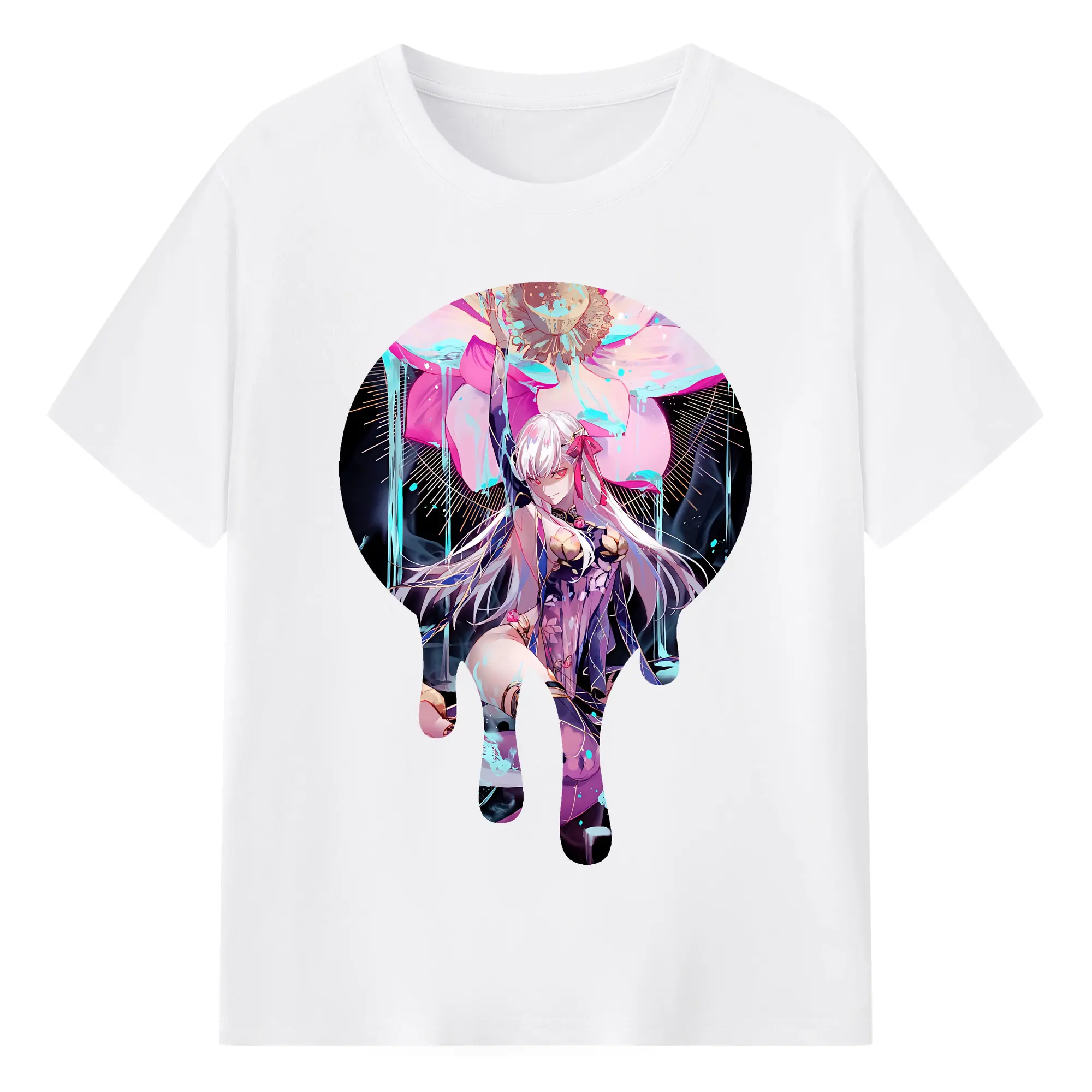 FGO グッズ,カーマ - 綿100％ 半袖Tシャツ ・ フロントプリント ・ 快適 通気性 ・ 日常使い 散歩 スポーツ用