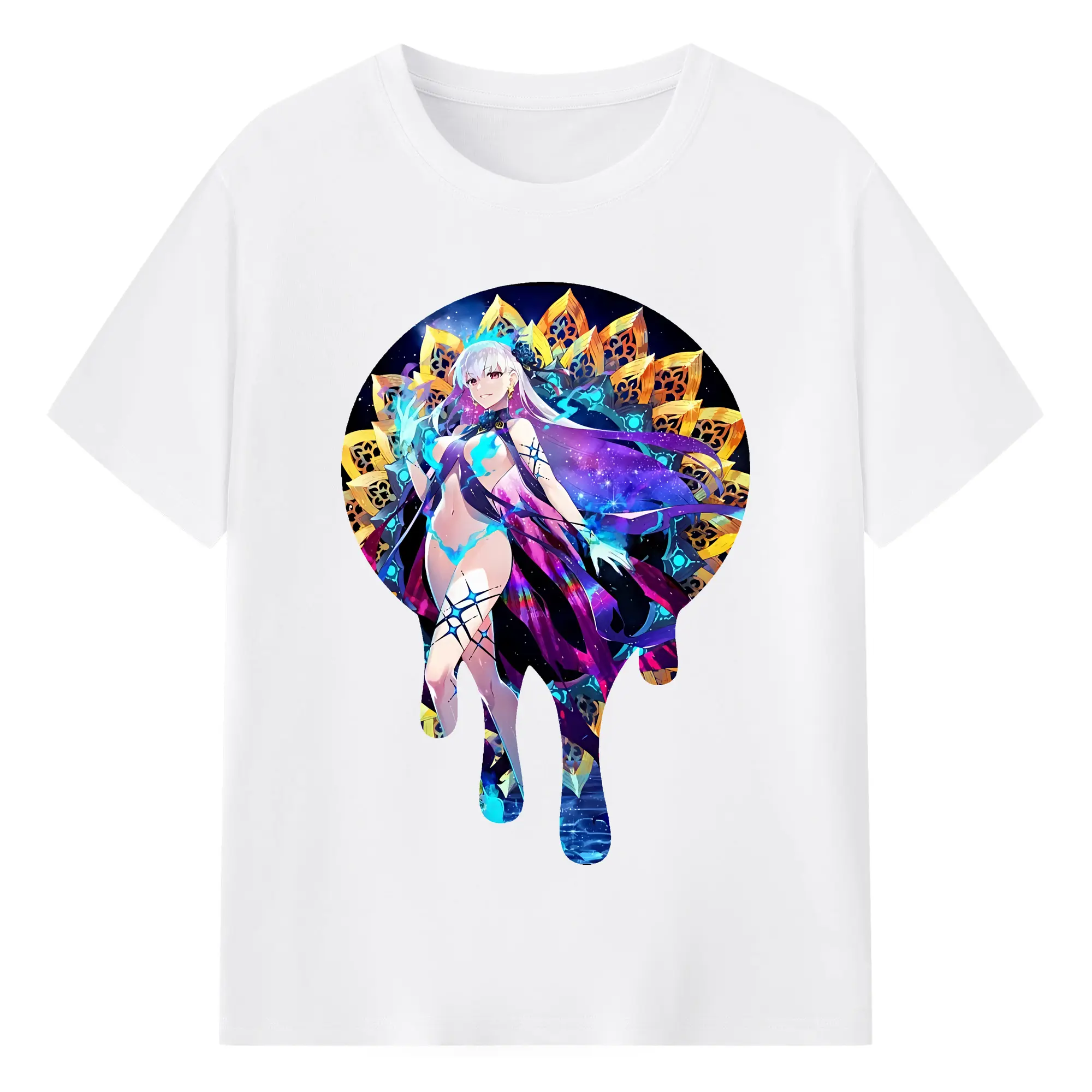 FGO グッズ,カーマ - 綿100％ 半袖Tシャツ ・ フロントプリント ・ 快適 通気性 ・ 日常使い 散歩 スポーツ用