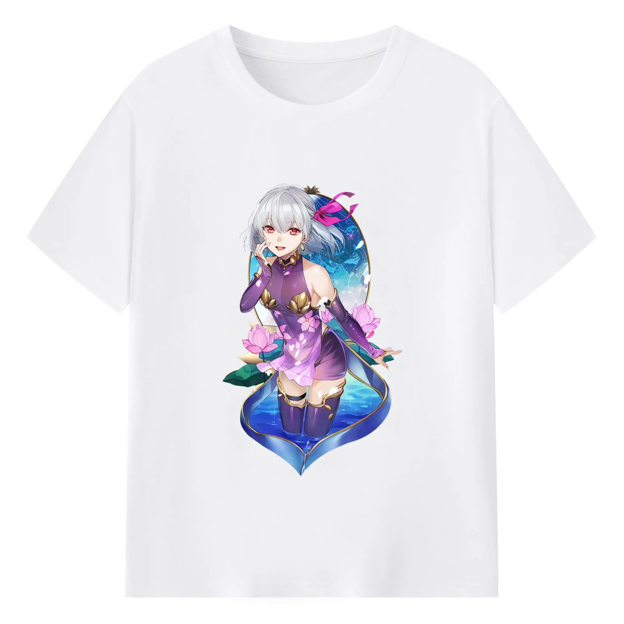FGO グッズ,カーマ - 綿100％ 半袖Tシャツ ・ フロントプリント ・ 快適 通気性 ・ 日常使い 散歩 スポーツ用