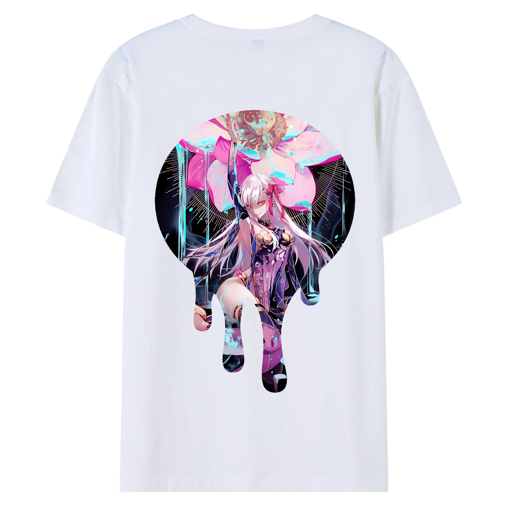 FGO グッズ,カーマ - 綿100％ 半袖Tシャツ ・ バックプリント ・ 快適 通気性 ・ 日常使い 散歩 スポーツ用