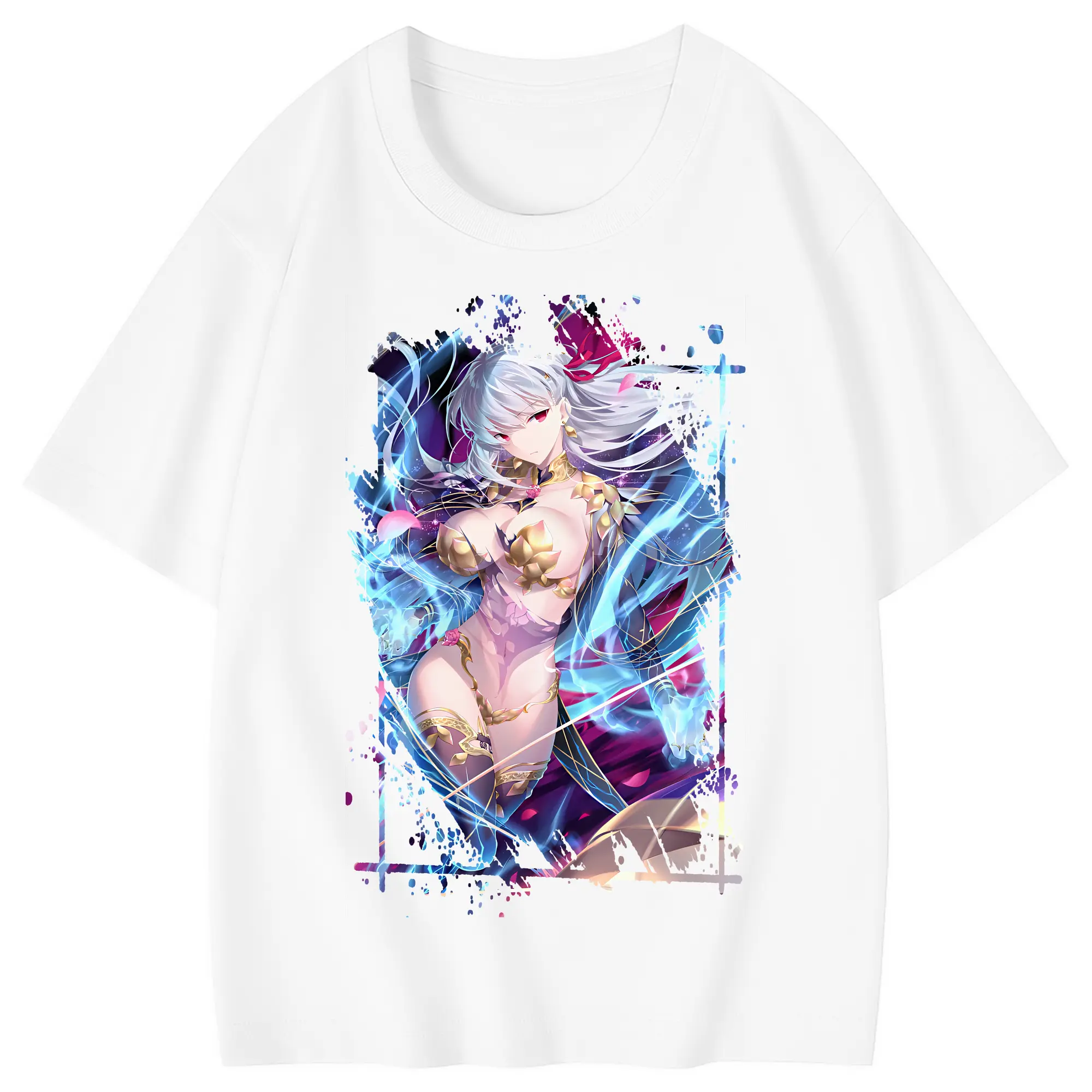 FGO グッズ,カーマ - 綿100％ キッズTシャツ ・ フロントプリント ・ 快適 通気性 ・ スポーツ カジュアル 散歩用