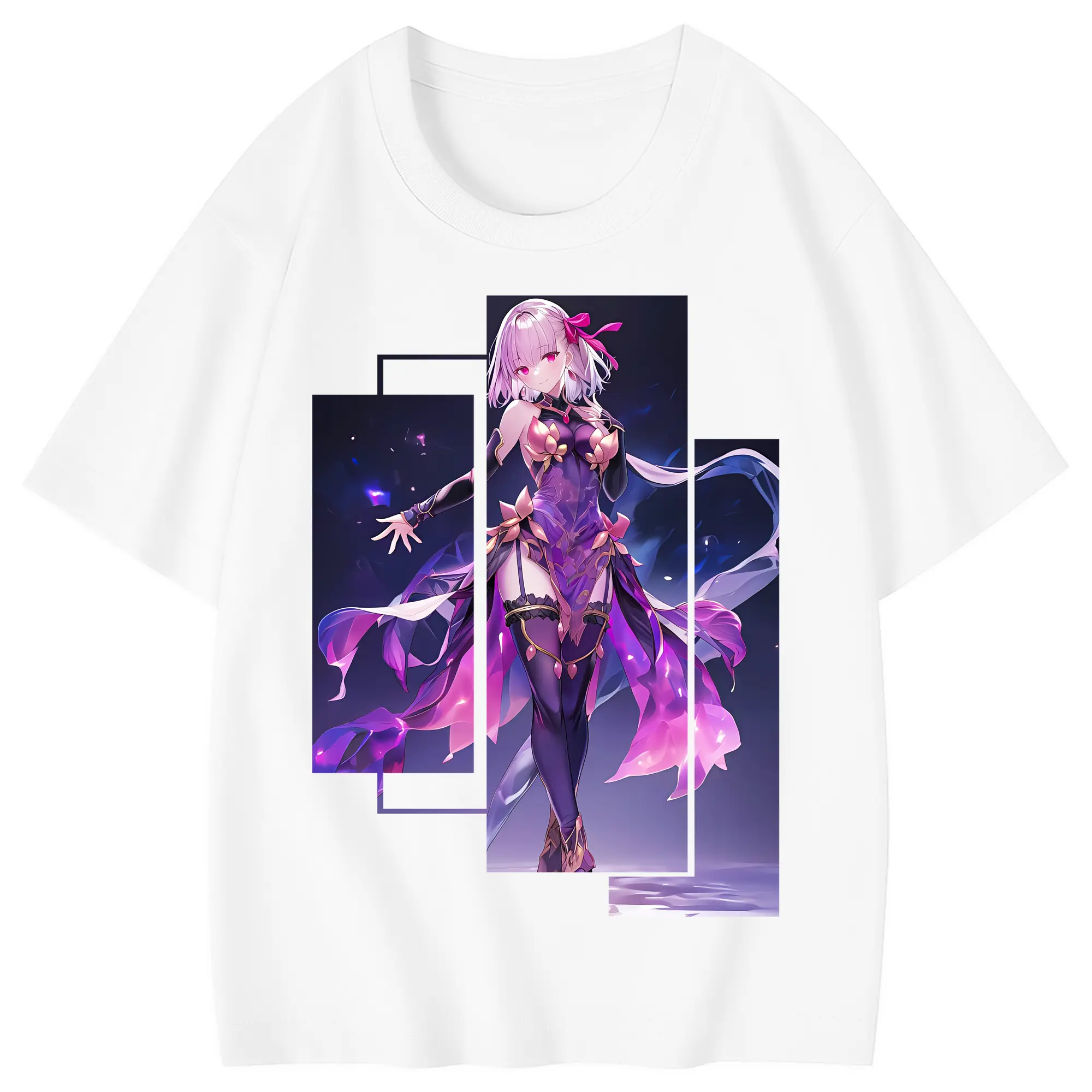 FGO グッズ,カーマ - 綿100％ キッズTシャツ ・ フロントプリント ・ 快適 通気性 ・ スポーツ カジュアル 散歩用