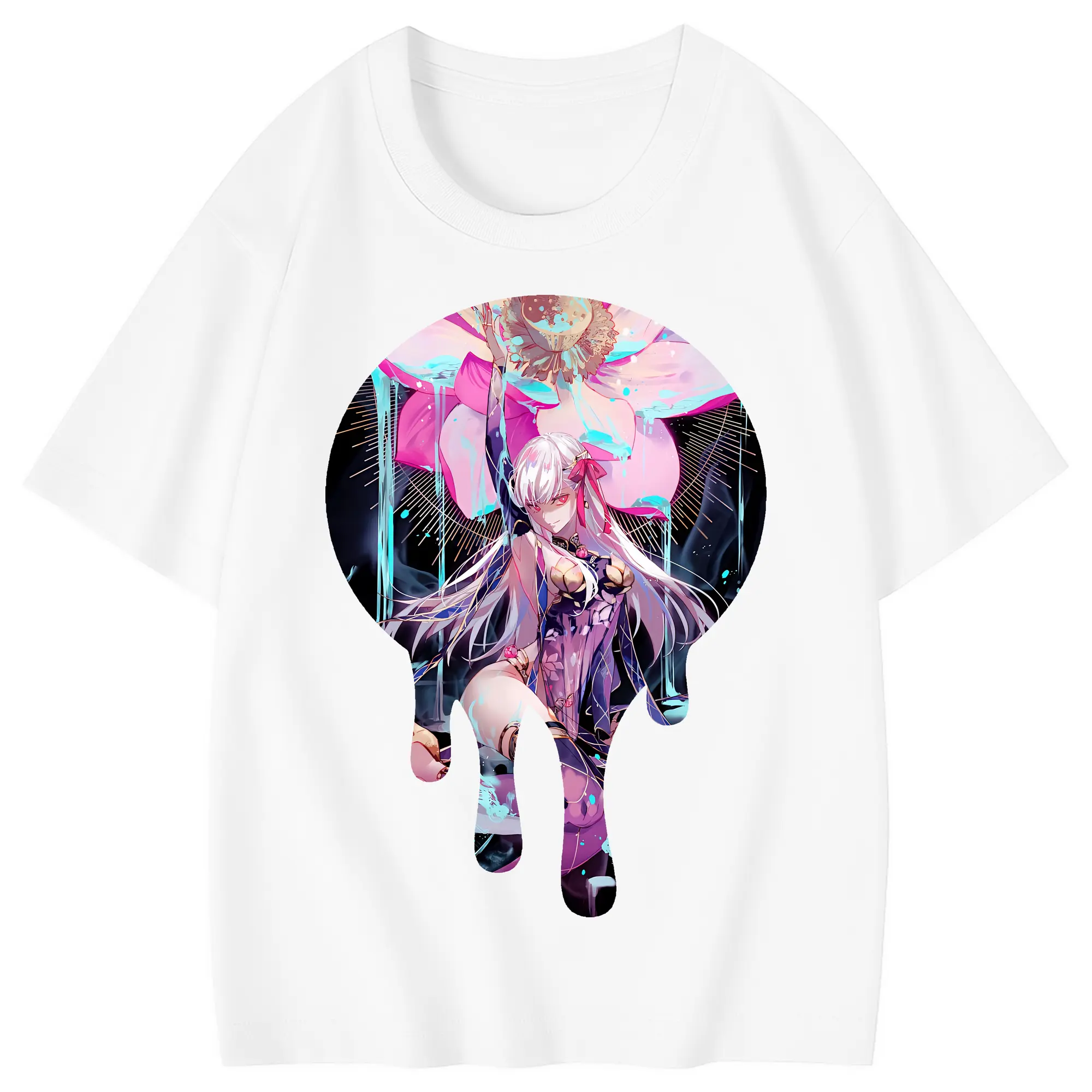 FGO グッズ,カーマ - 綿100％ キッズTシャツ ・ フロントプリント ・ 快適 通気性 ・ スポーツ カジュアル 散歩用