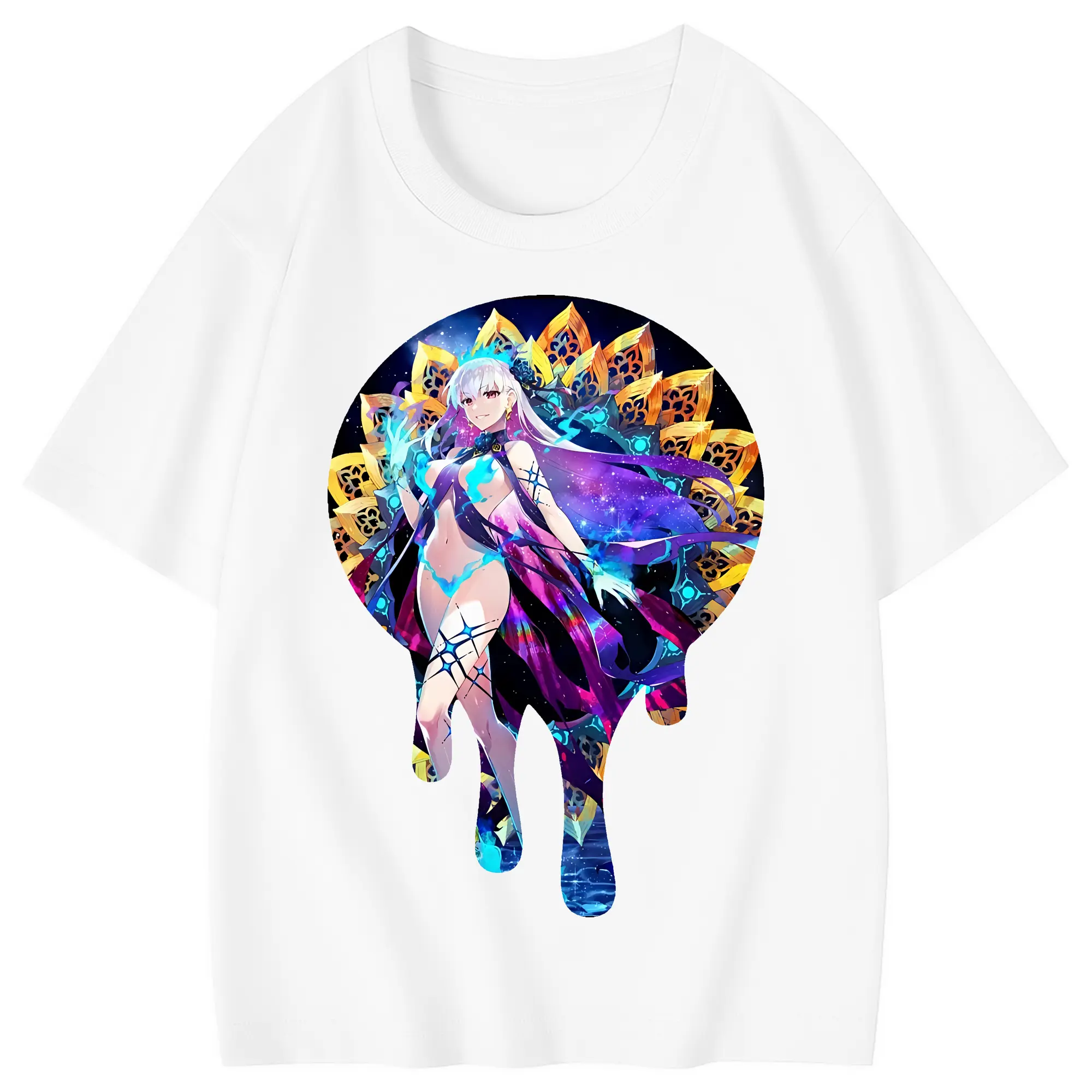 FGO グッズ,カーマ - 綿100％ キッズTシャツ ・ フロントプリント ・ 快適 通気性 ・ スポーツ カジュアル 散歩用