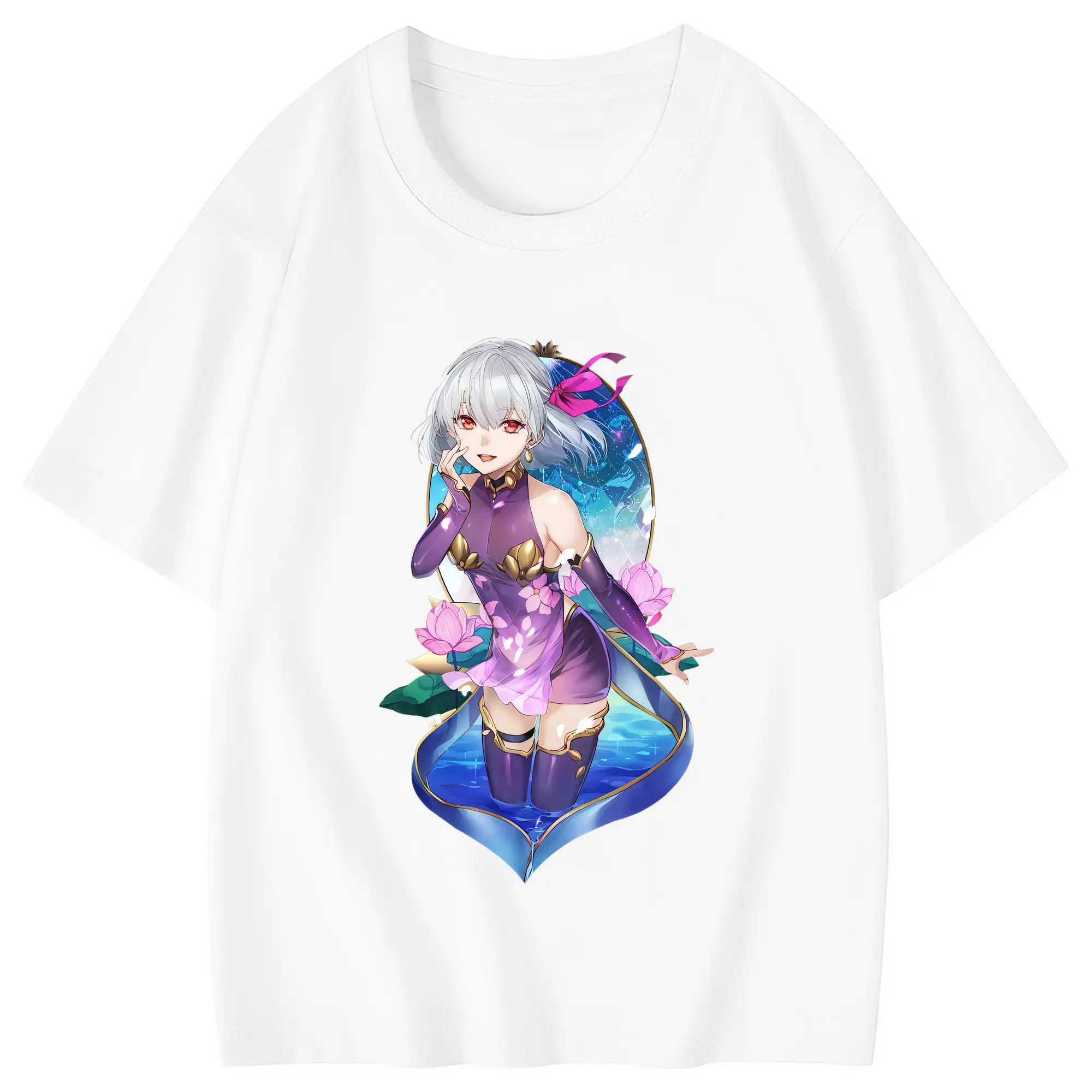 FGO グッズ,カーマ - 綿100％ キッズTシャツ ・ フロントプリント ・ 快適 通気性 ・ スポーツ カジュアル 散歩用
