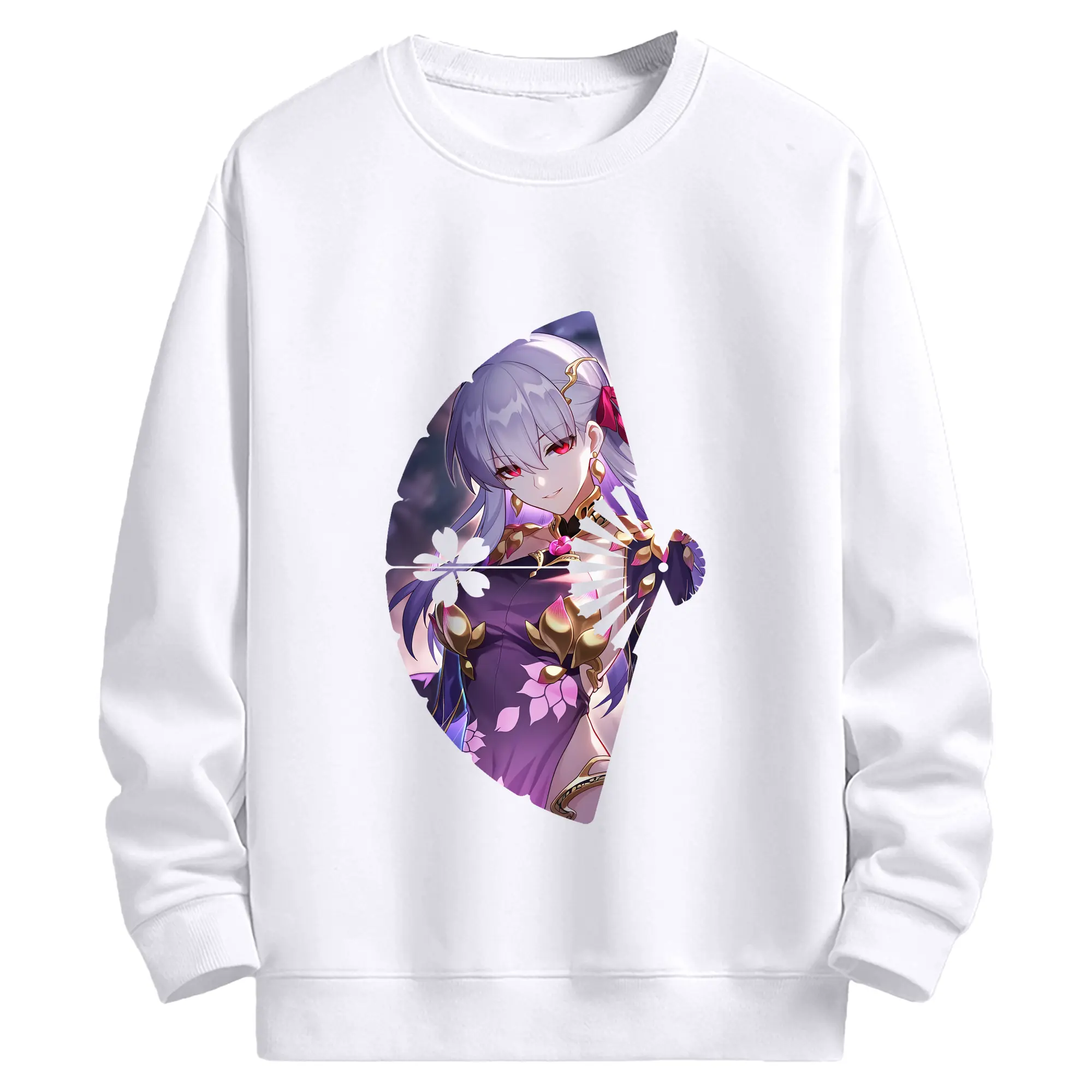 FGO グッズ,カーマ - 高品質 クルーネック スウェット ・ コットン59％ ポリエステル41％ ・ ユニセックス 長袖 トレーナー ・ カジュアル デイリー スポーツ 散歩用