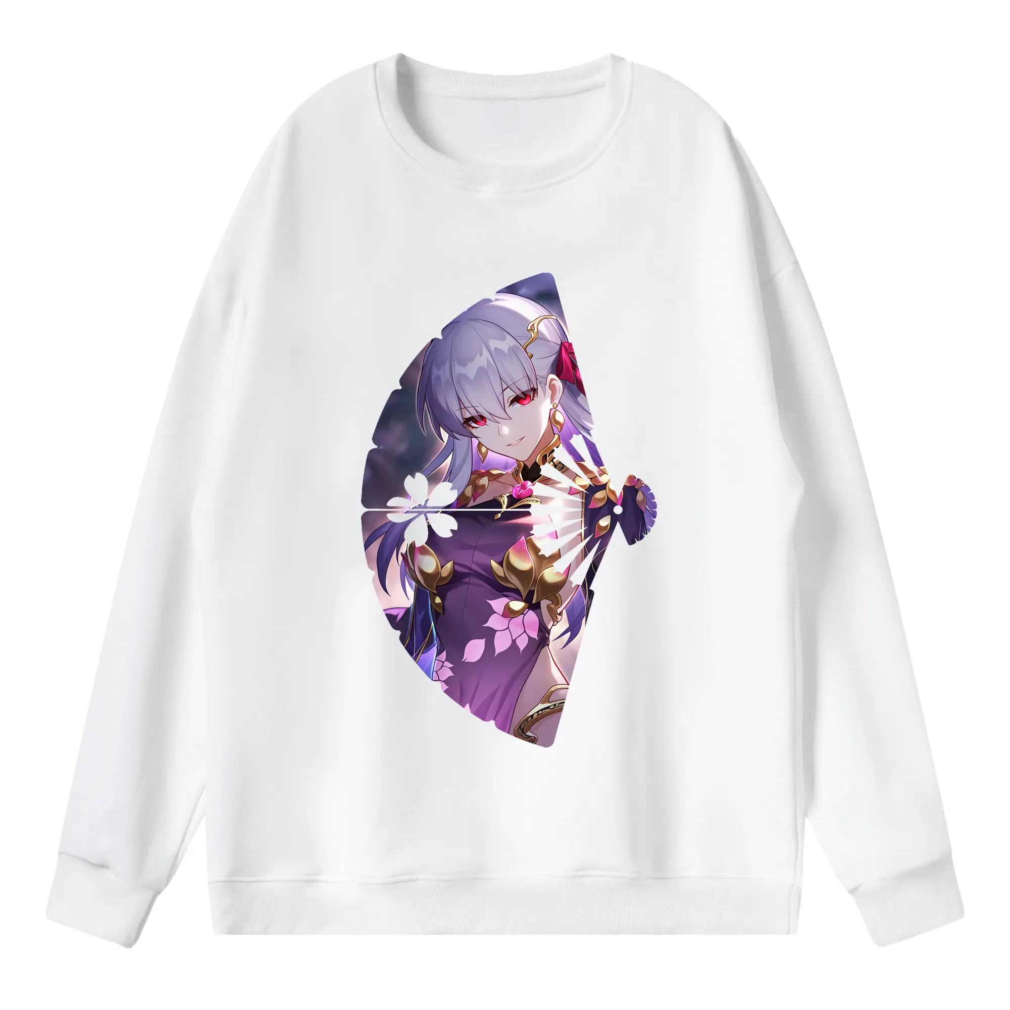 FGO グッズ,カーマ - 薄手 クルーネック スウェット 裏毛260g · ポリエステル 春秋向け カジュアル 男女兼用 · トレーナー デイリー スポーツ 散歩に最適