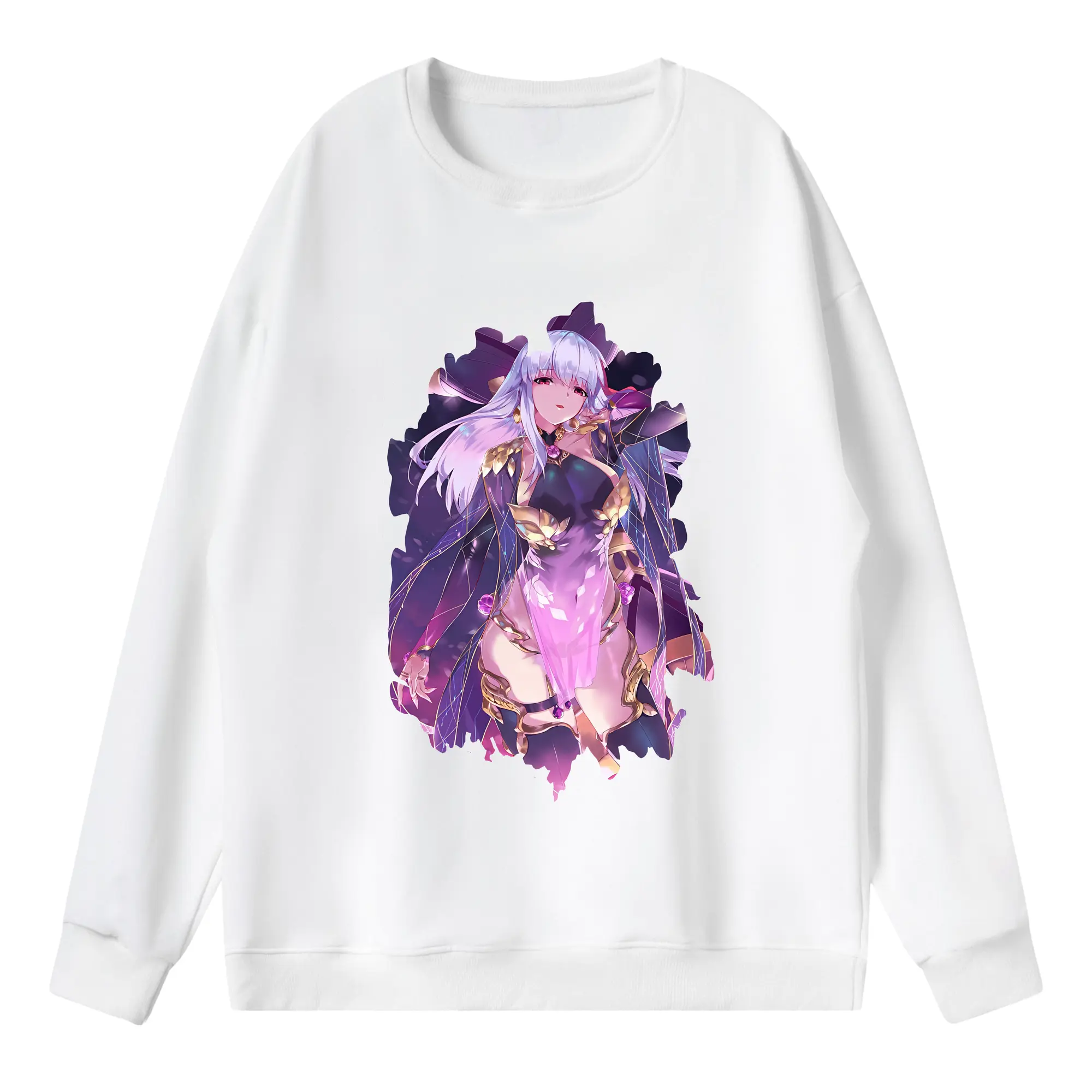 FGO グッズ,カーマ - 薄手 クルーネック スウェット 裏毛260g · ポリエステル 春秋向け カジュアル 男女兼用 · トレーナー デイリー スポーツ 散歩に最適