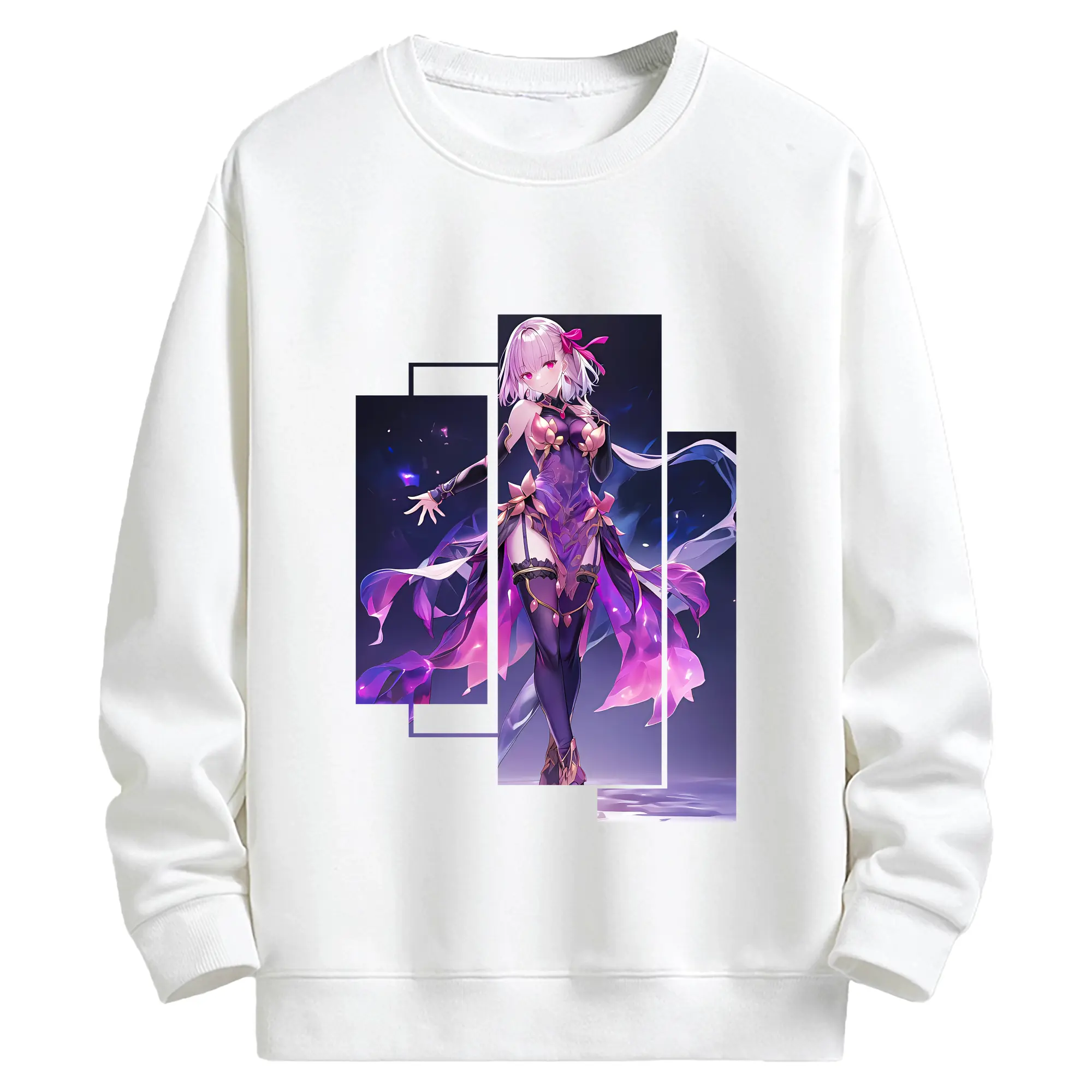 FGO グッズ,カーマ - キッズ クルーネックスウェットシャツ ・ フロントプリント ・ 綿80％ ポリエステル20％ ・ 快適 通学 スポーツ 日常使い お散歩用