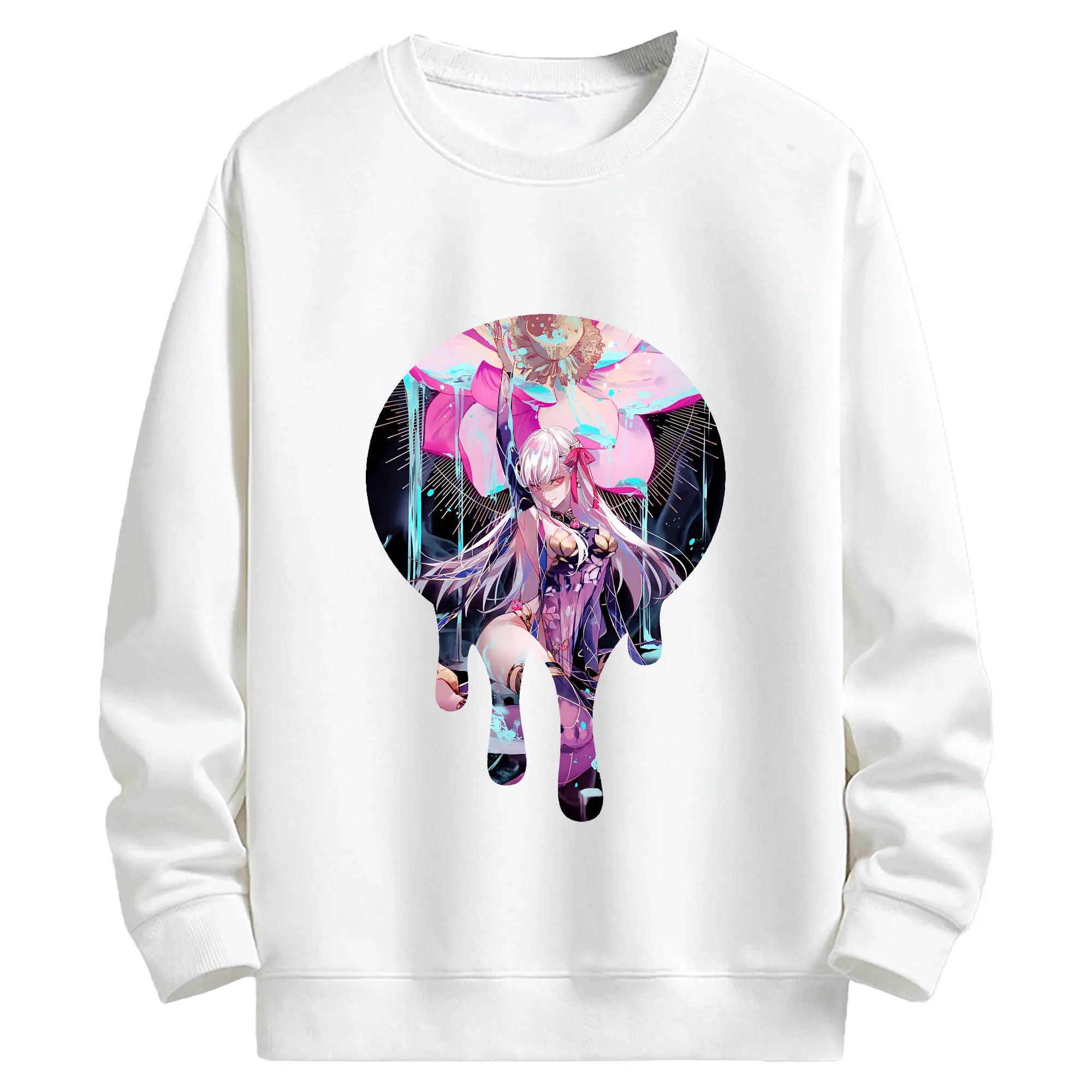 FGO グッズ,カーマ - キッズ クルーネックスウェットシャツ ・ フロントプリント ・ 綿80％ ポリエステル20％ ・ 快適 通学 スポーツ 日常使い お散歩用