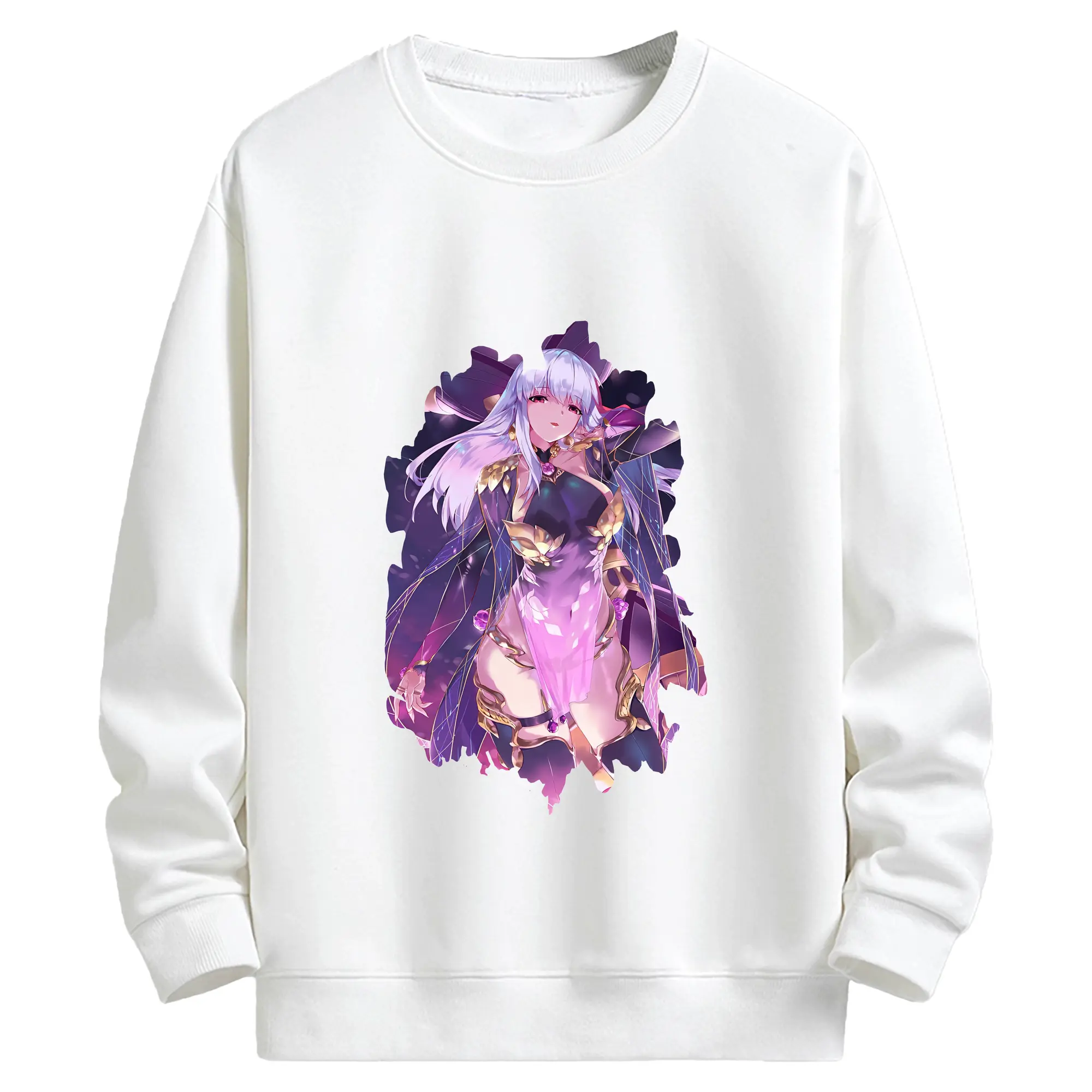 FGO グッズ,カーマ - キッズ クルーネックスウェットシャツ ・ フロントプリント ・ 綿80％ ポリエステル20％ ・ 快適 通学 スポーツ 日常使い お散歩用