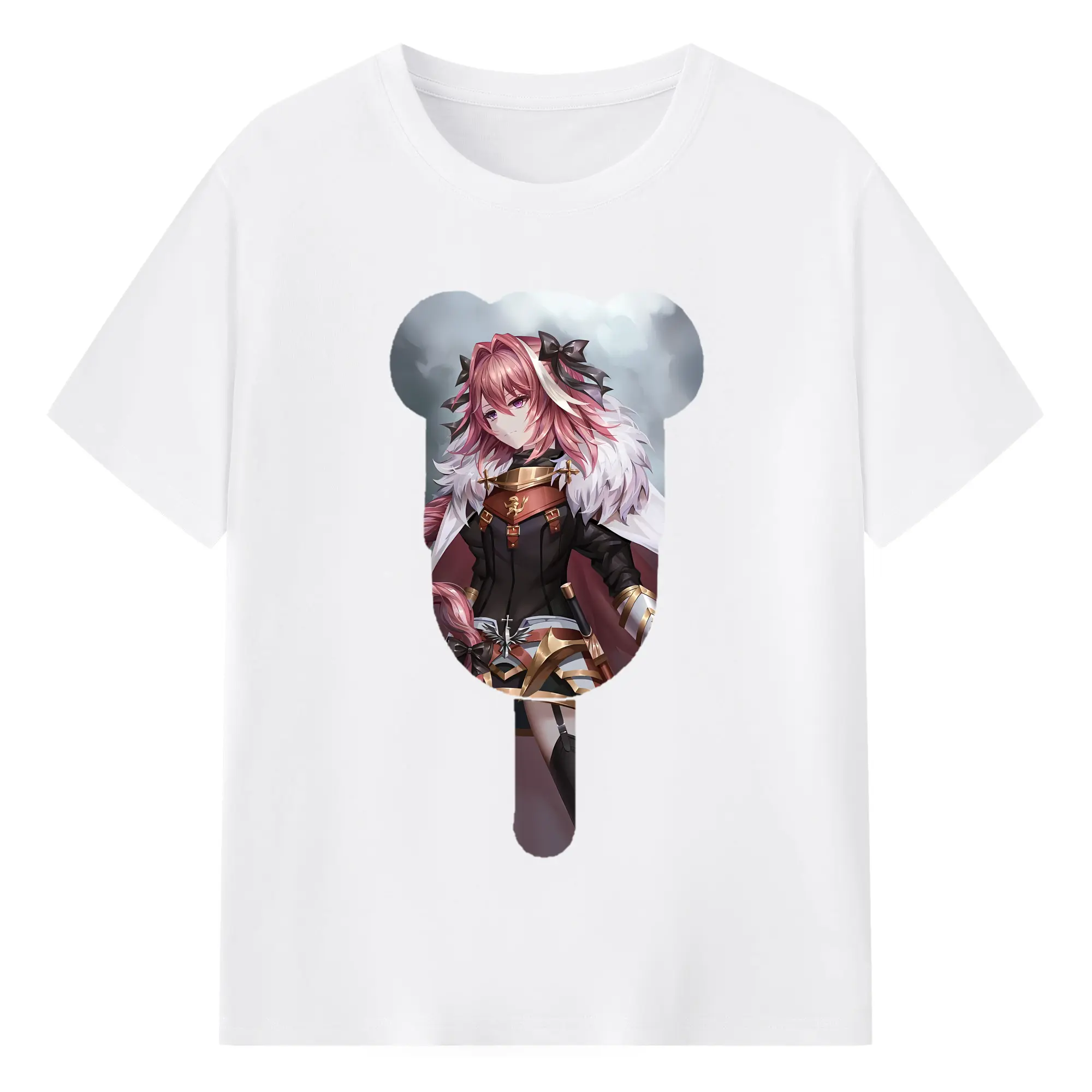 FGO グッズ,アストルフォ - 綿100％ 半袖Tシャツ ・ フロントプリント ・ 快適 通気性 ・ 日常使い 散歩 スポーツ用