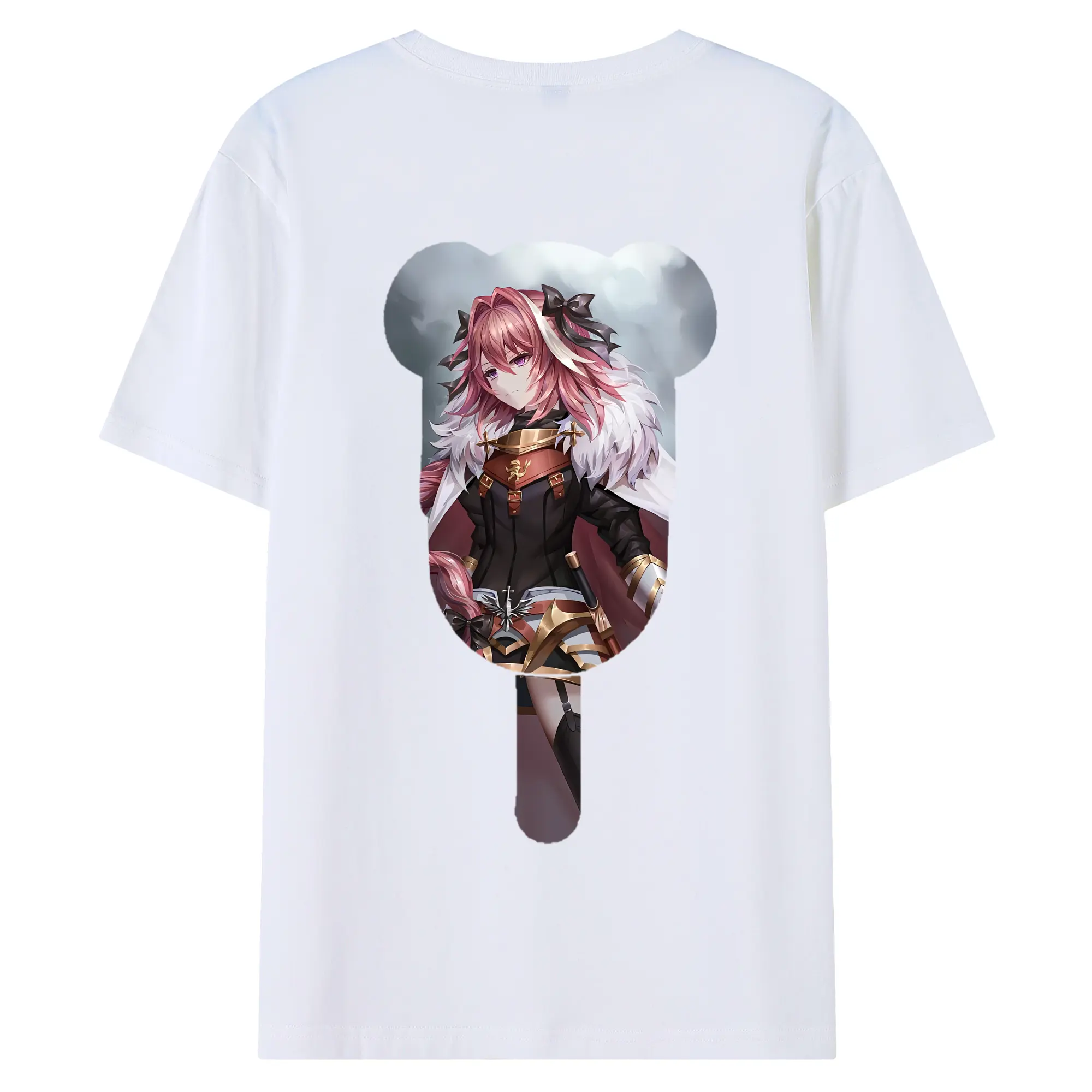 FGO グッズ,アストルフォ - 綿100％ 半袖Tシャツ ・ バックプリント ・ 快適 通気性 ・ 日常使い 散歩 スポーツ用