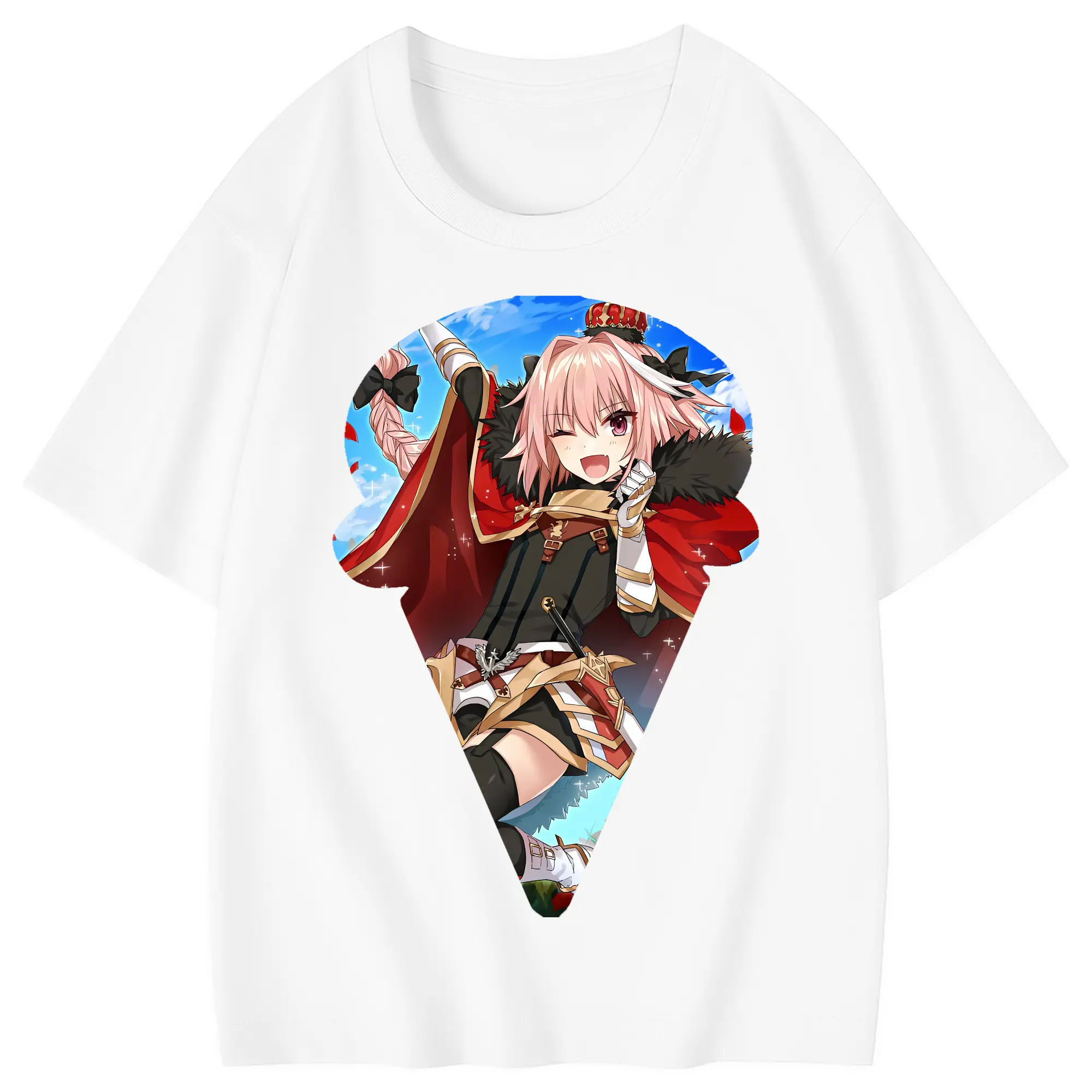FGO グッズ,アストルフォ - 綿100％ キッズTシャツ ・ フロントプリント ・ 快適 通気性 ・ スポーツ カジュアル 散歩用