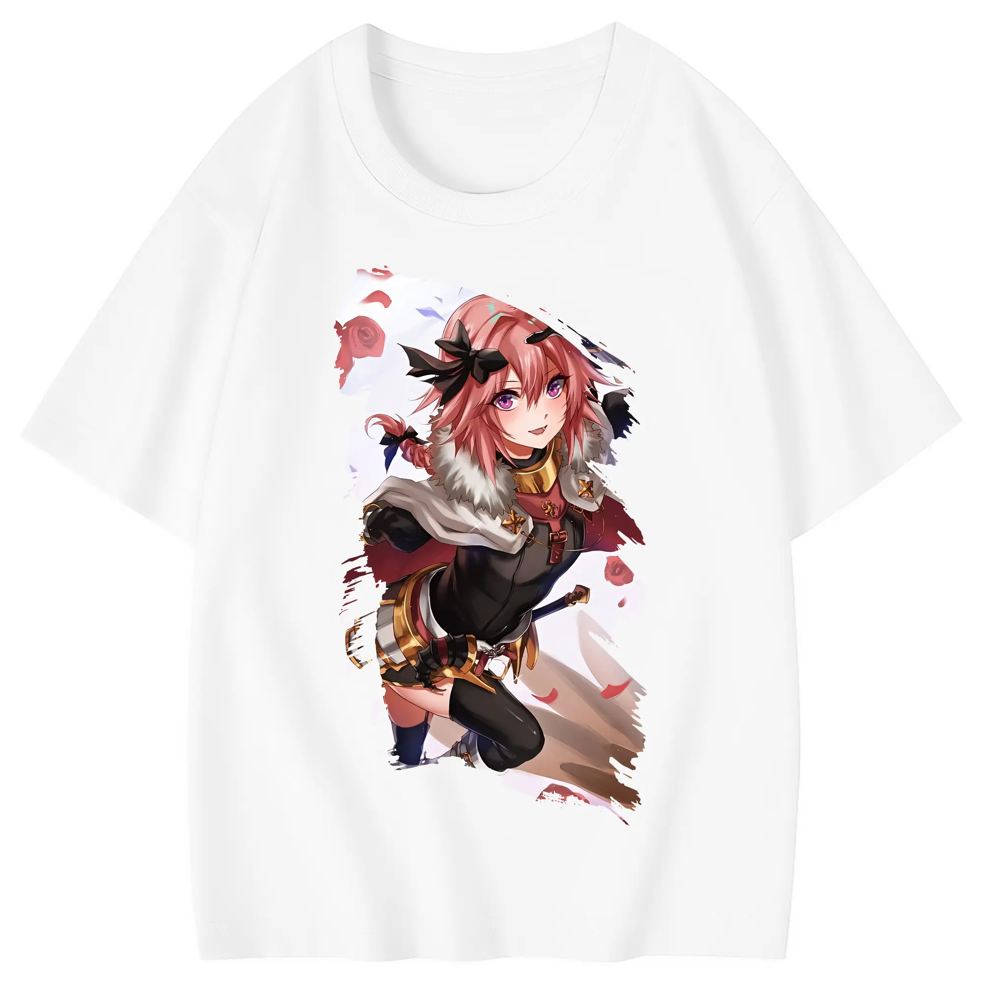 FGO グッズ,アストルフォ - 綿100％ キッズTシャツ ・ フロントプリント ・ 快適 通気性 ・ スポーツ カジュアル 散歩用