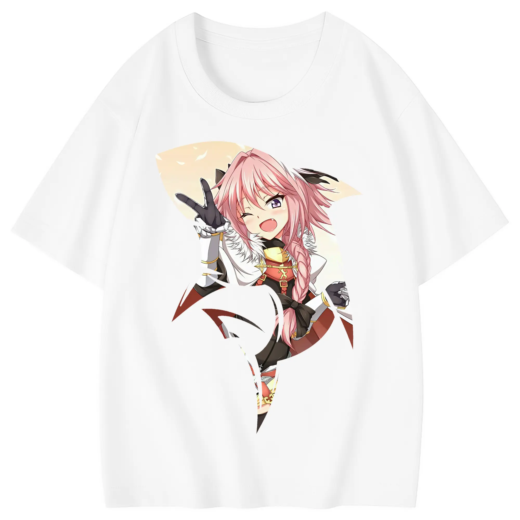 FGO グッズ,アストルフォ - 綿100％ キッズTシャツ ・ フロントプリント ・ 快適 通気性 ・ スポーツ カジュアル 散歩用
