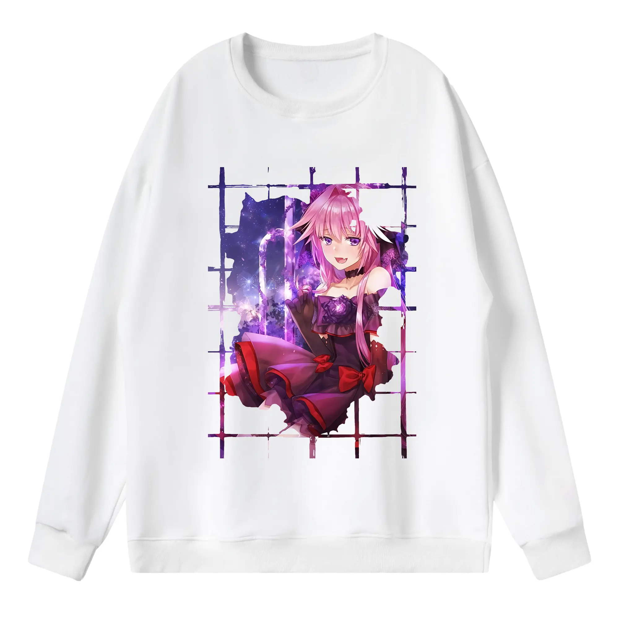 FGO グッズ,アストルフォ - 薄手 クルーネック スウェット 裏毛260g · ポリエステル 春秋向け カジュアル 男女兼用 · トレーナー デイリー スポーツ 散歩に最適