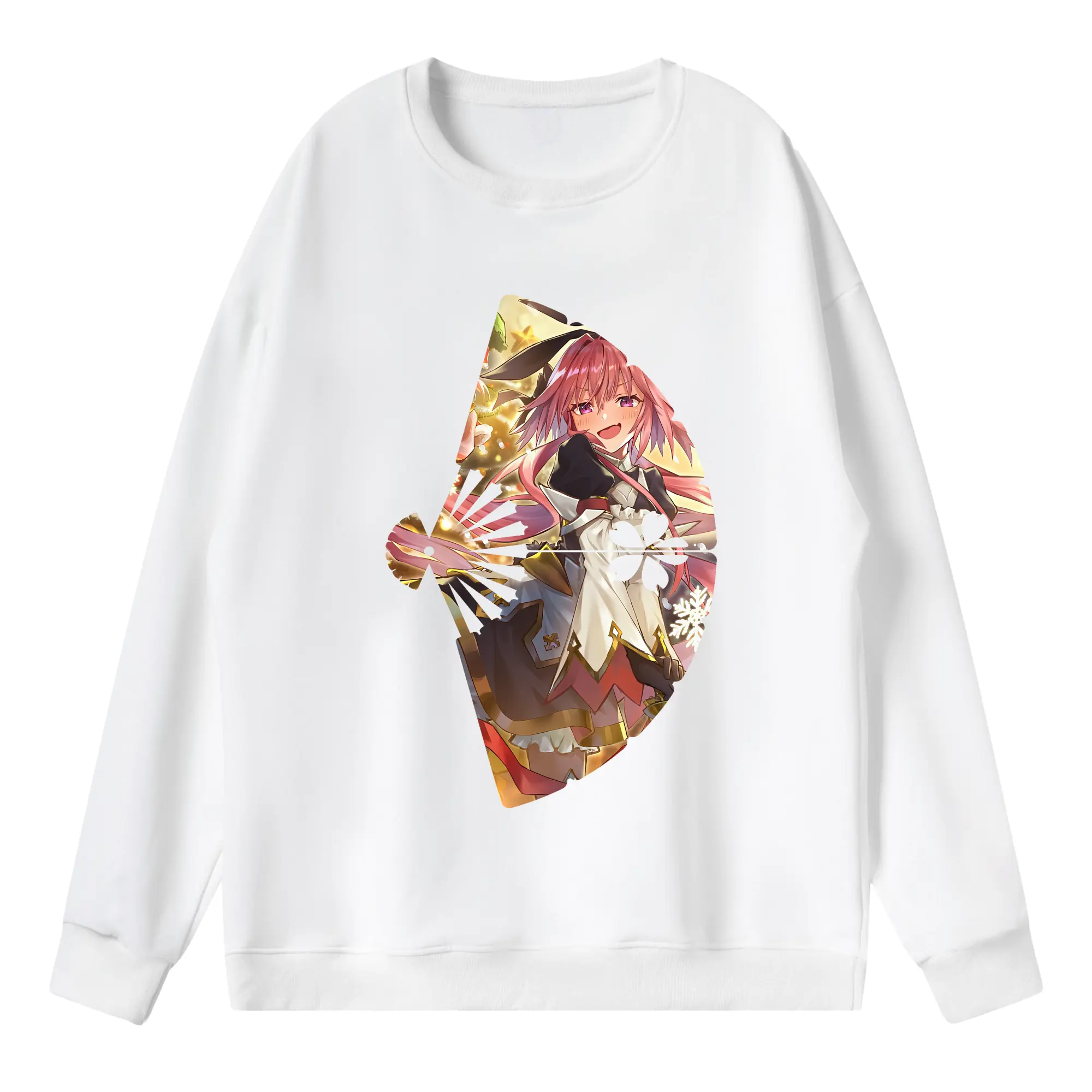 FGO グッズ,アストルフォ - 薄手 クルーネック スウェット 裏毛260g · ポリエステル 春秋向け カジュアル 男女兼用 · トレーナー デイリー スポーツ 散歩に最適