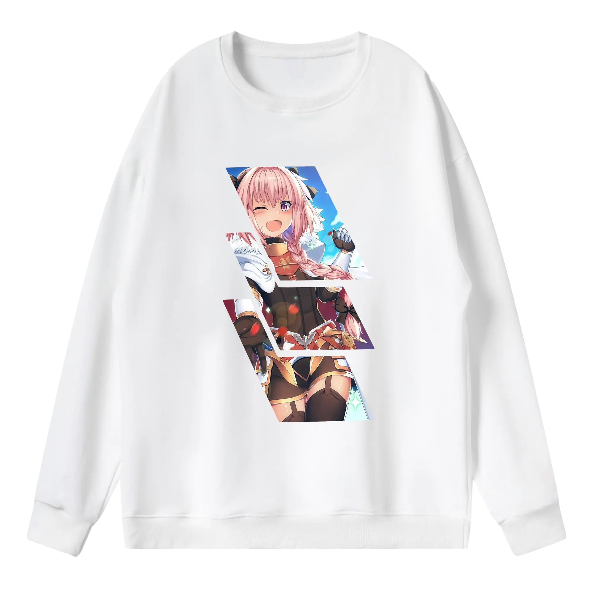 FGO グッズ,アストルフォ - 薄手 クルーネック スウェット 裏毛260g · ポリエステル 春秋向け カジュアル 男女兼用 · トレーナー デイリー スポーツ 散歩に最適