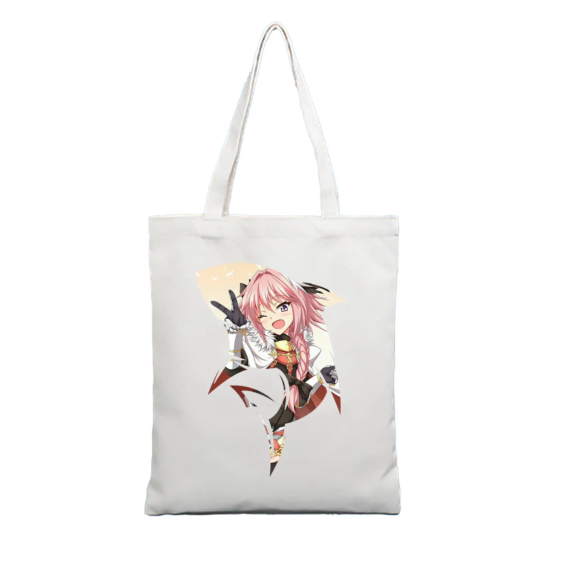 FGO グッズ,アストルフォ - 縦型キャンバス手提げバッグ（トートバッグ） ・ キャンバス素材 ・ ショッピング用 ・ 軽量 丈夫 お手入れ簡単