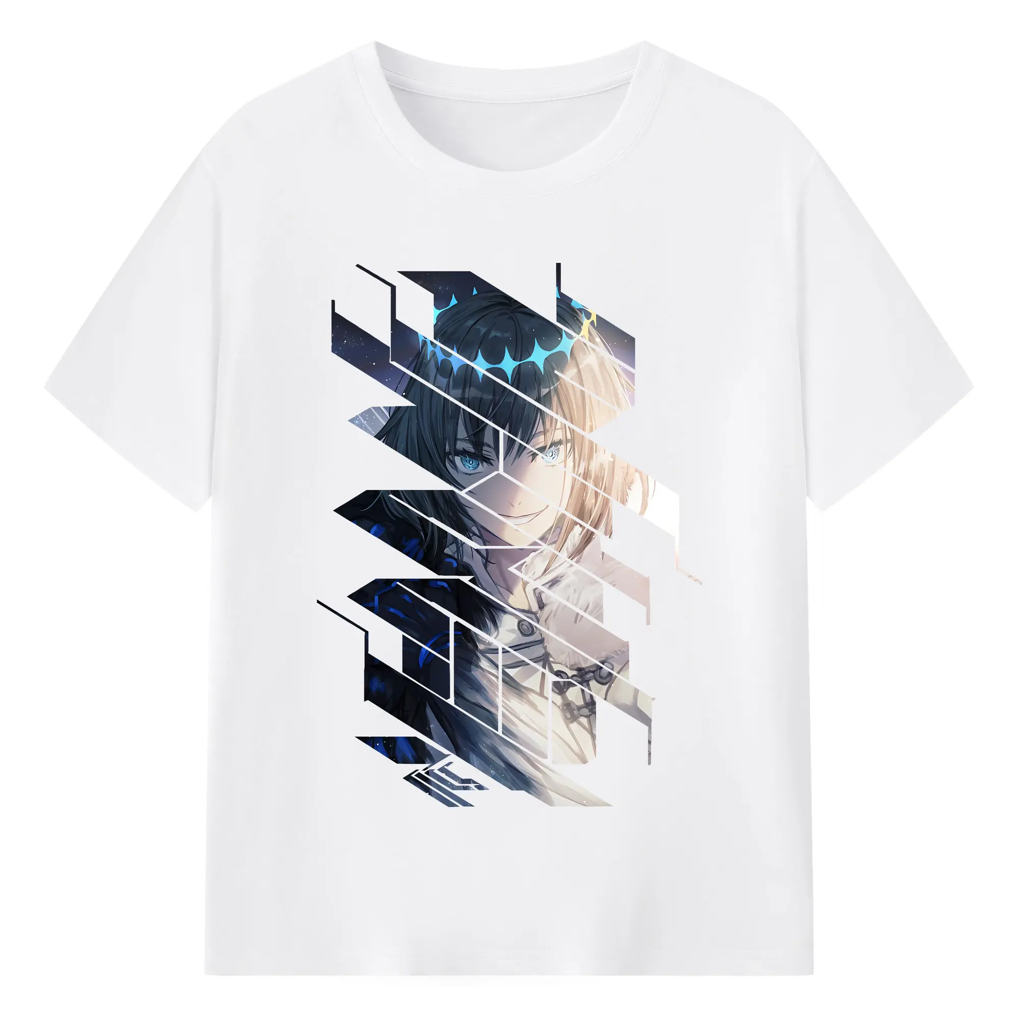 FGO グッズ,オベロン - 綿100％ 半袖Tシャツ ・ フロントプリント ・ 快適 通気性 ・ 日常使い 散歩 スポーツ用
