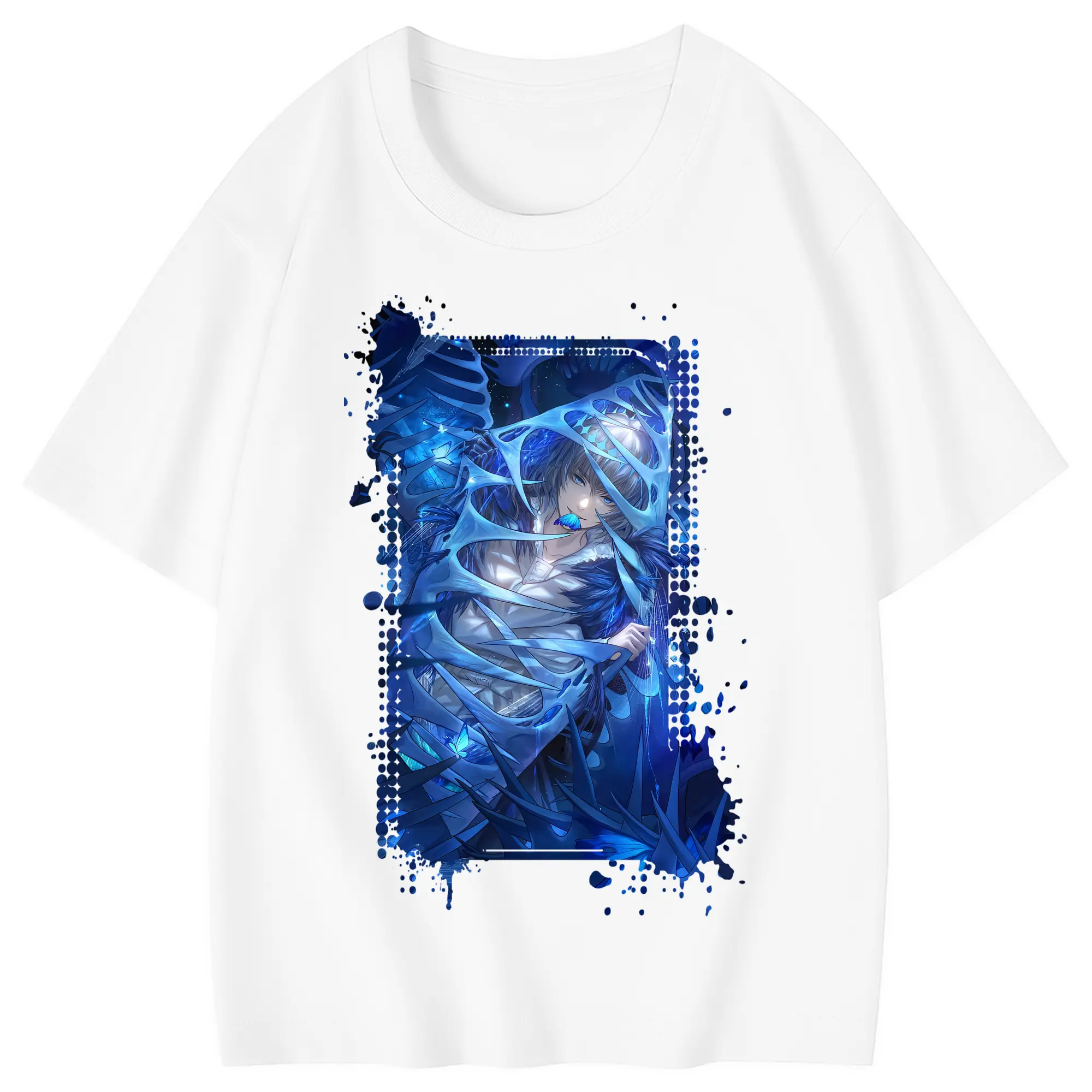 FGO グッズ,オベロン - 綿100％ キッズTシャツ ・ フロントプリント ・ 快適 通気性 ・ スポーツ カジュアル 散歩用