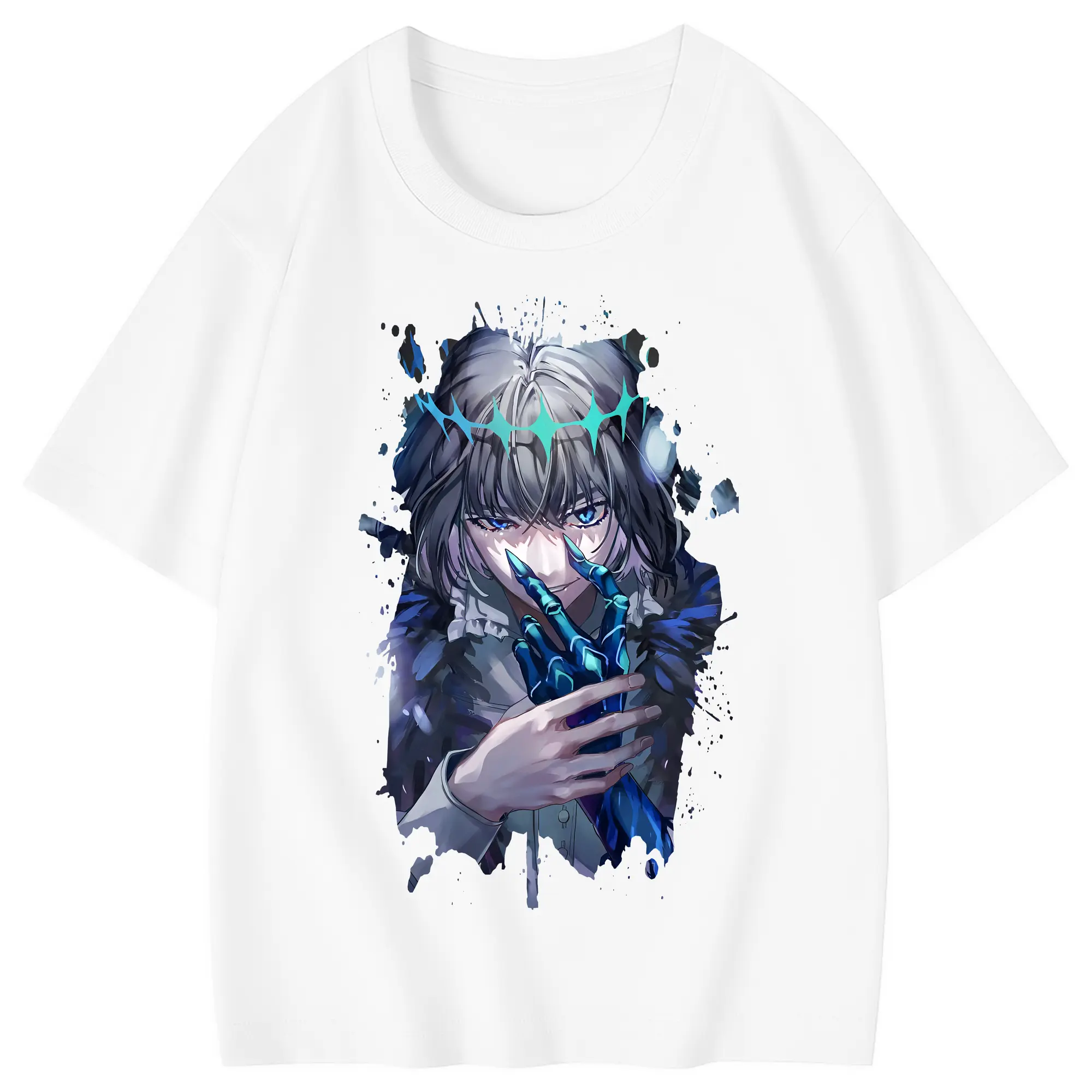 FGO グッズ,オベロン - 綿100％ キッズTシャツ ・ フロントプリント ・ 快適 通気性 ・ スポーツ カジュアル 散歩用