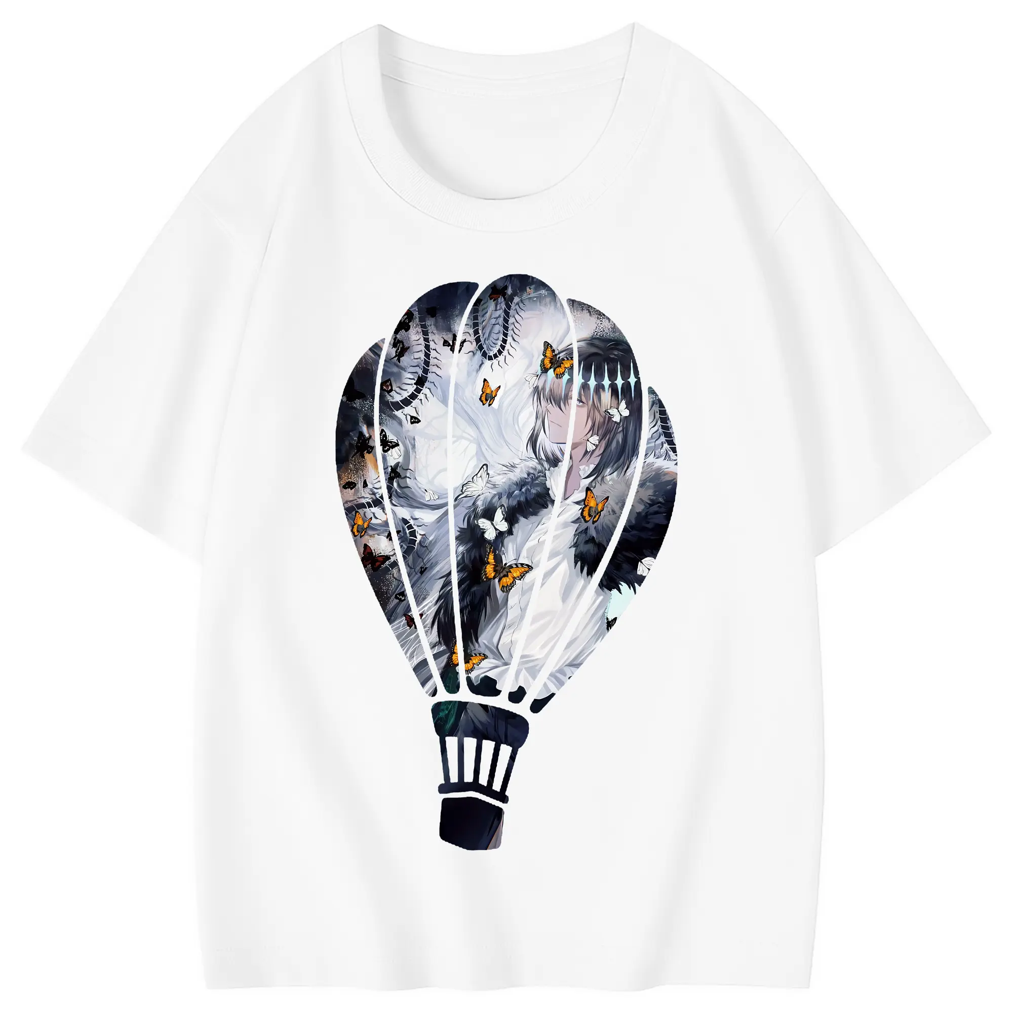 FGO グッズ,オベロン - 綿100％ キッズTシャツ ・ フロントプリント ・ 快適 通気性 ・ スポーツ カジュアル 散歩用