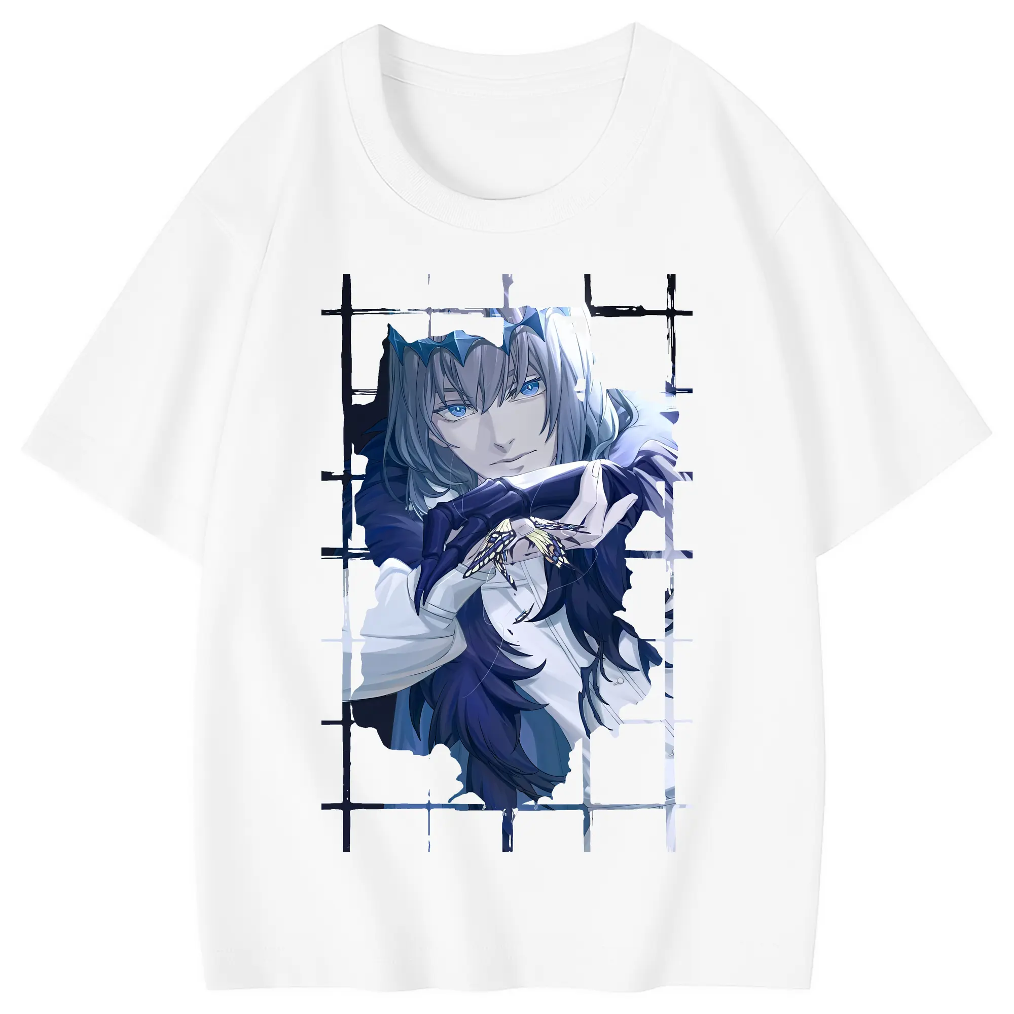 FGO グッズ,オベロン - 綿100％ キッズTシャツ ・ フロントプリント ・ 快適 通気性 ・ スポーツ カジュアル 散歩用